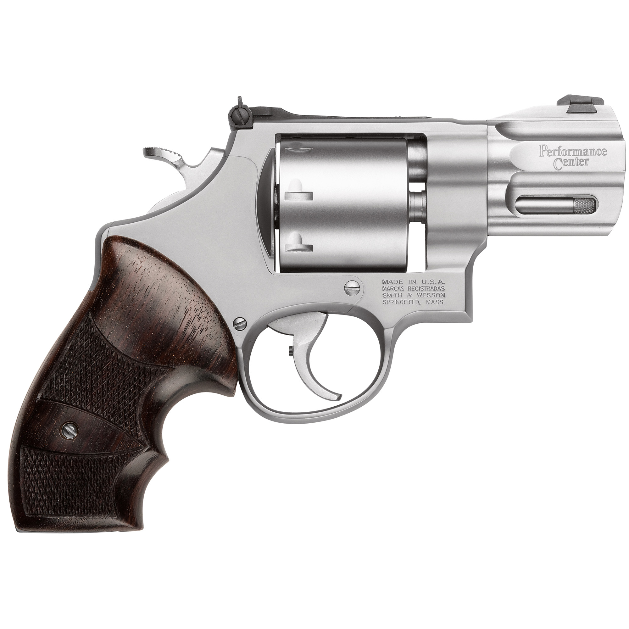 Smith & Wesson 627 Performance Center Double Action 2.63″ 357 Magnum 8rd Adjustable Sights – Silver