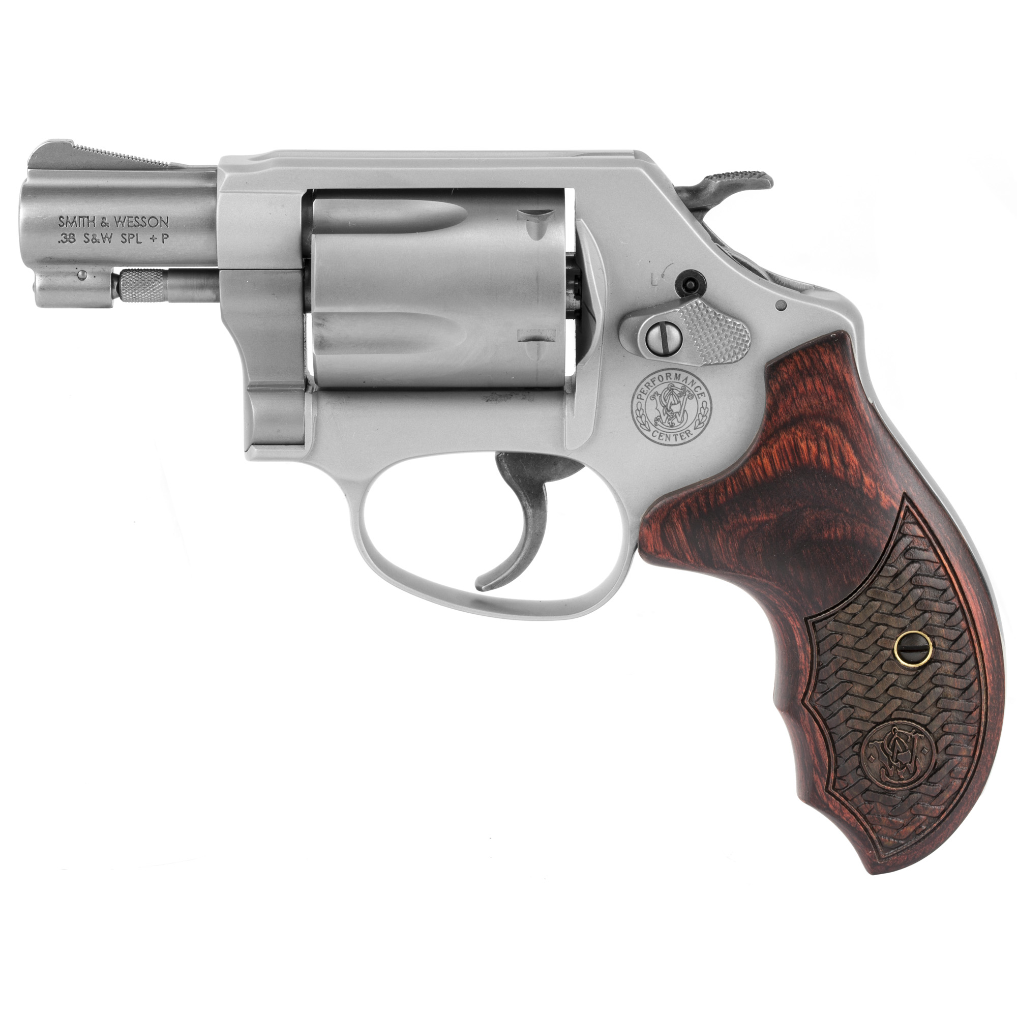 Smith & Wesson 637 Performance Center Double Action 1.88″ 38 Special 5rd Fixed Sights – Silver