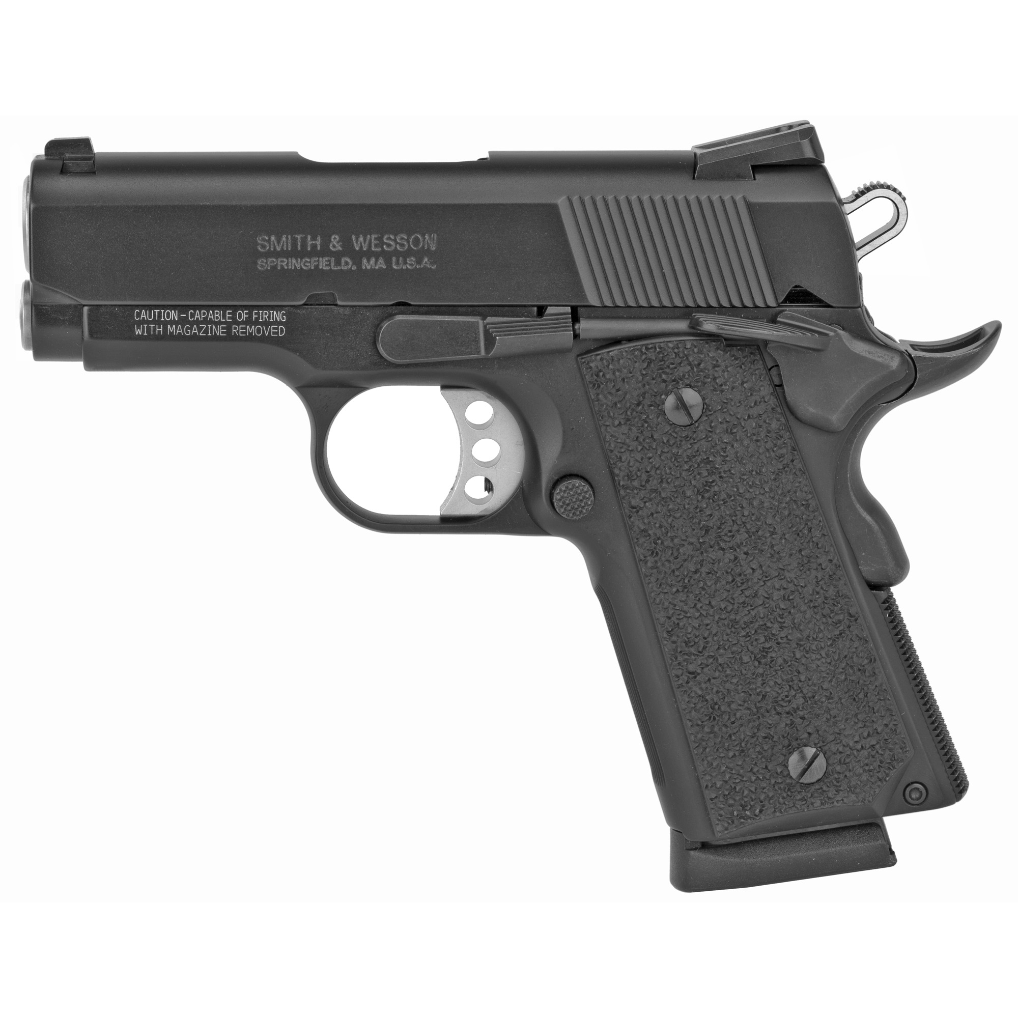 Smith & Wesson 1911 Performance Center Pro Series 3″ 45 ACP 7rd Fixed Sights – Black