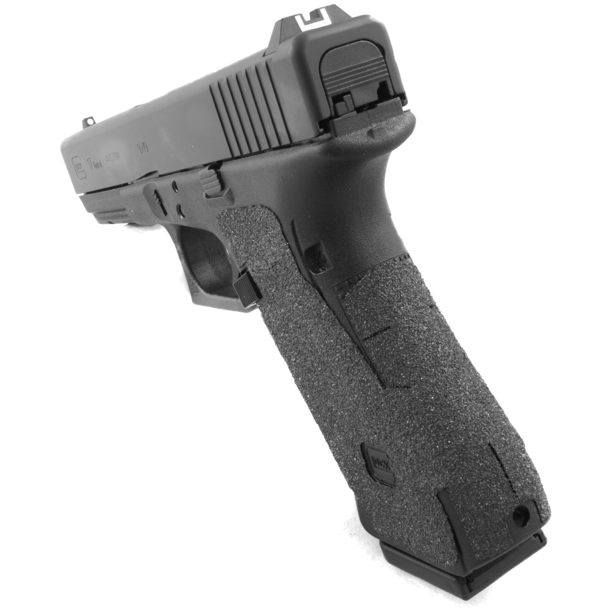 TALON Grips Glock Generation 4/17/22/24/31/34/35/37 with Medium Backstrap Granulate – Black