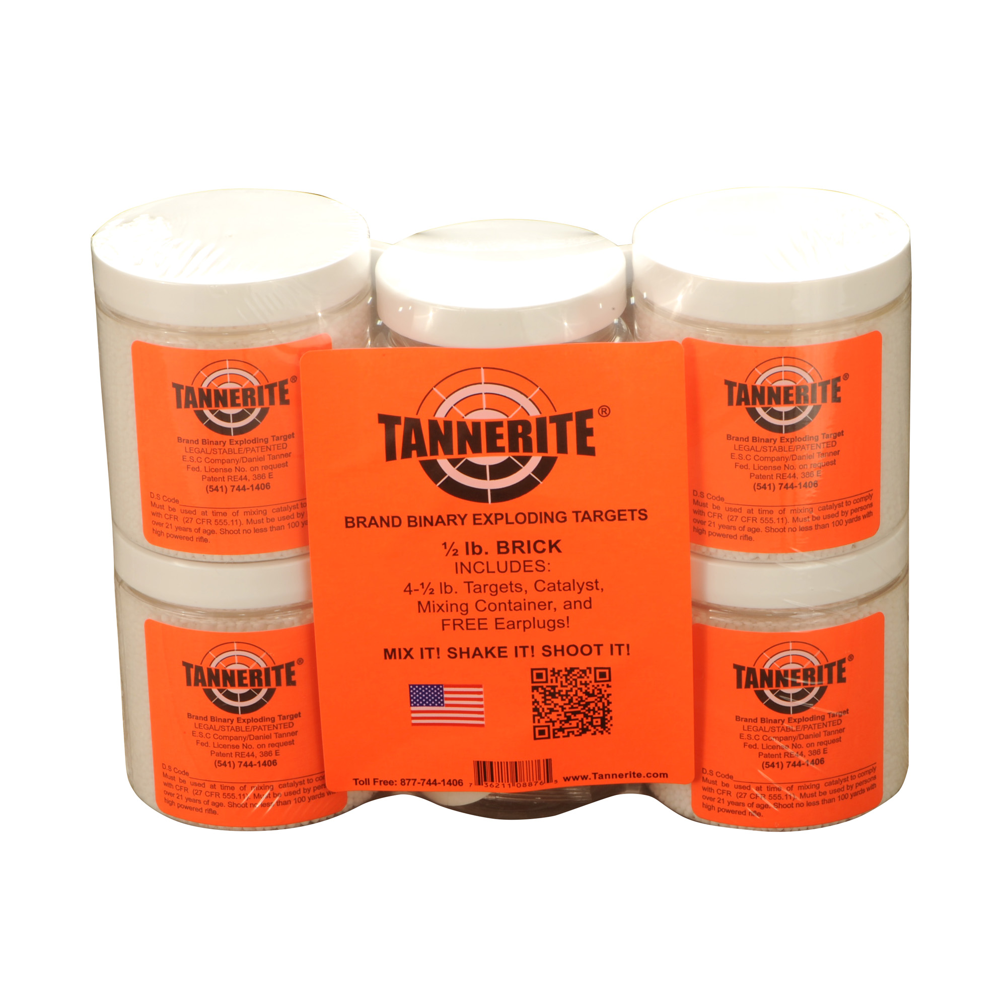 Tannerite Half Brick Target 1/2 Pound – 4/Pack