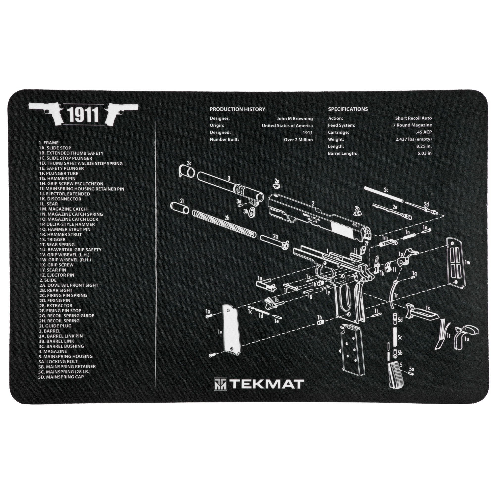 TekMat 1911 11″x17″