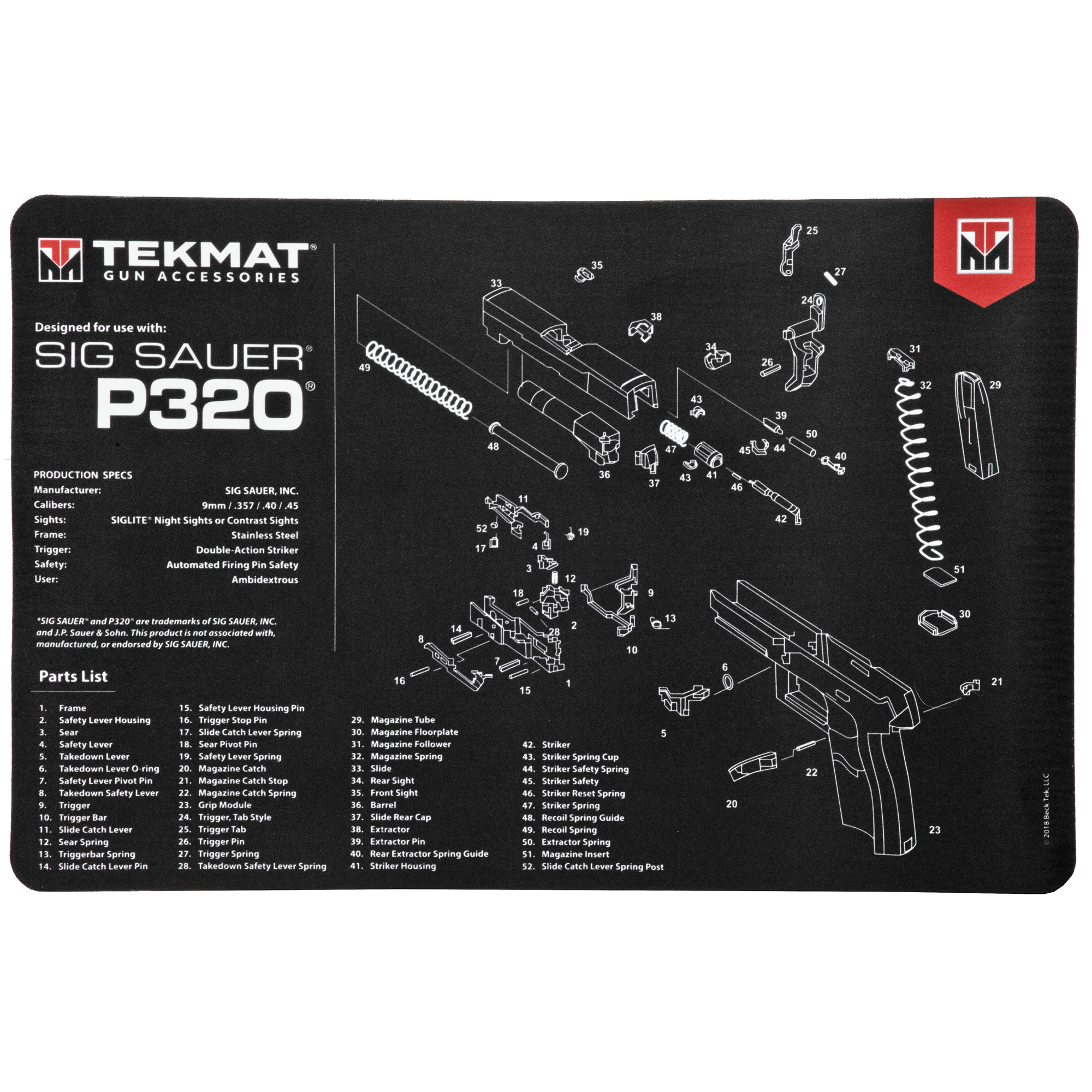 TekMat Sig P320 11″x17″