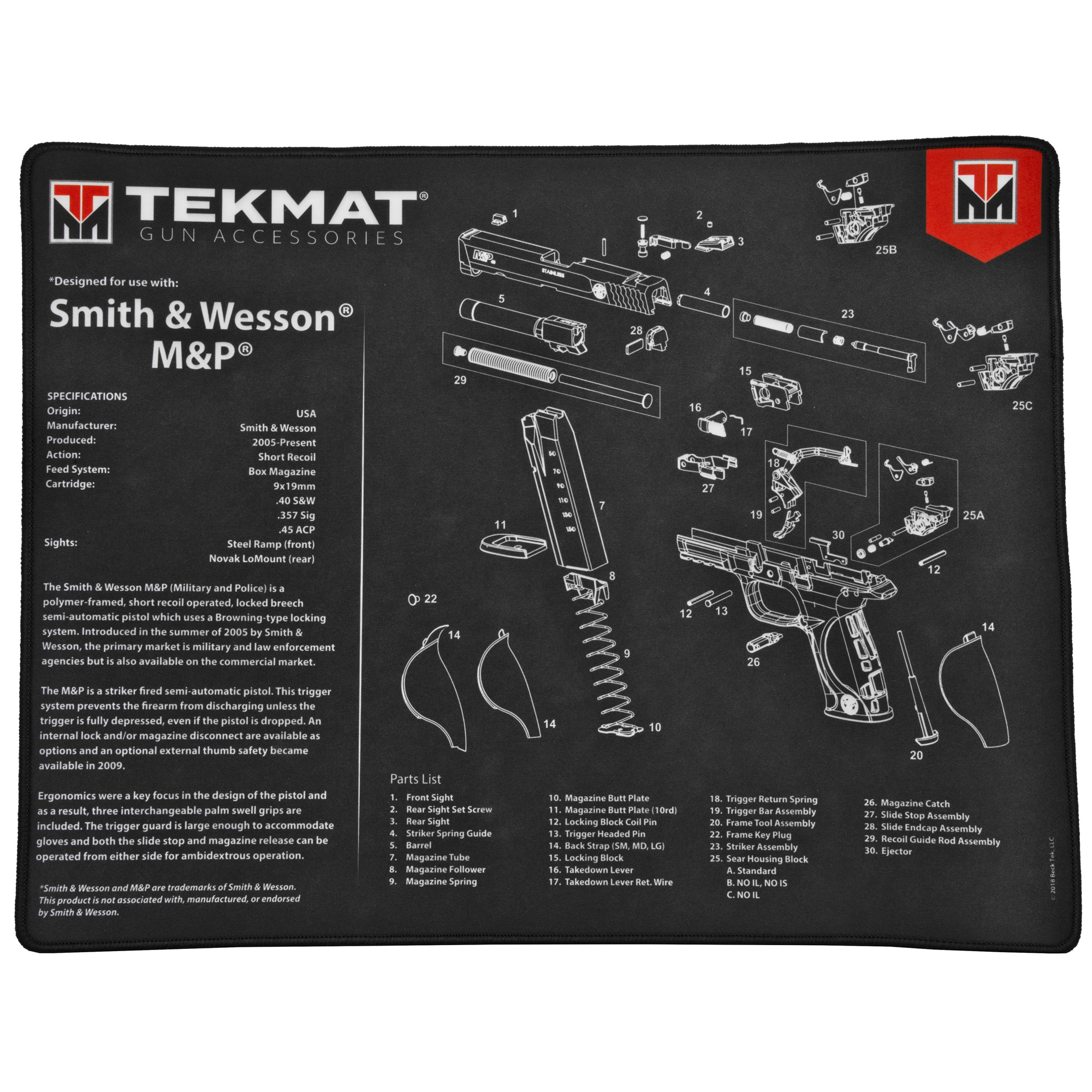 TekMat S&W M&P Ultra20 15″x20″