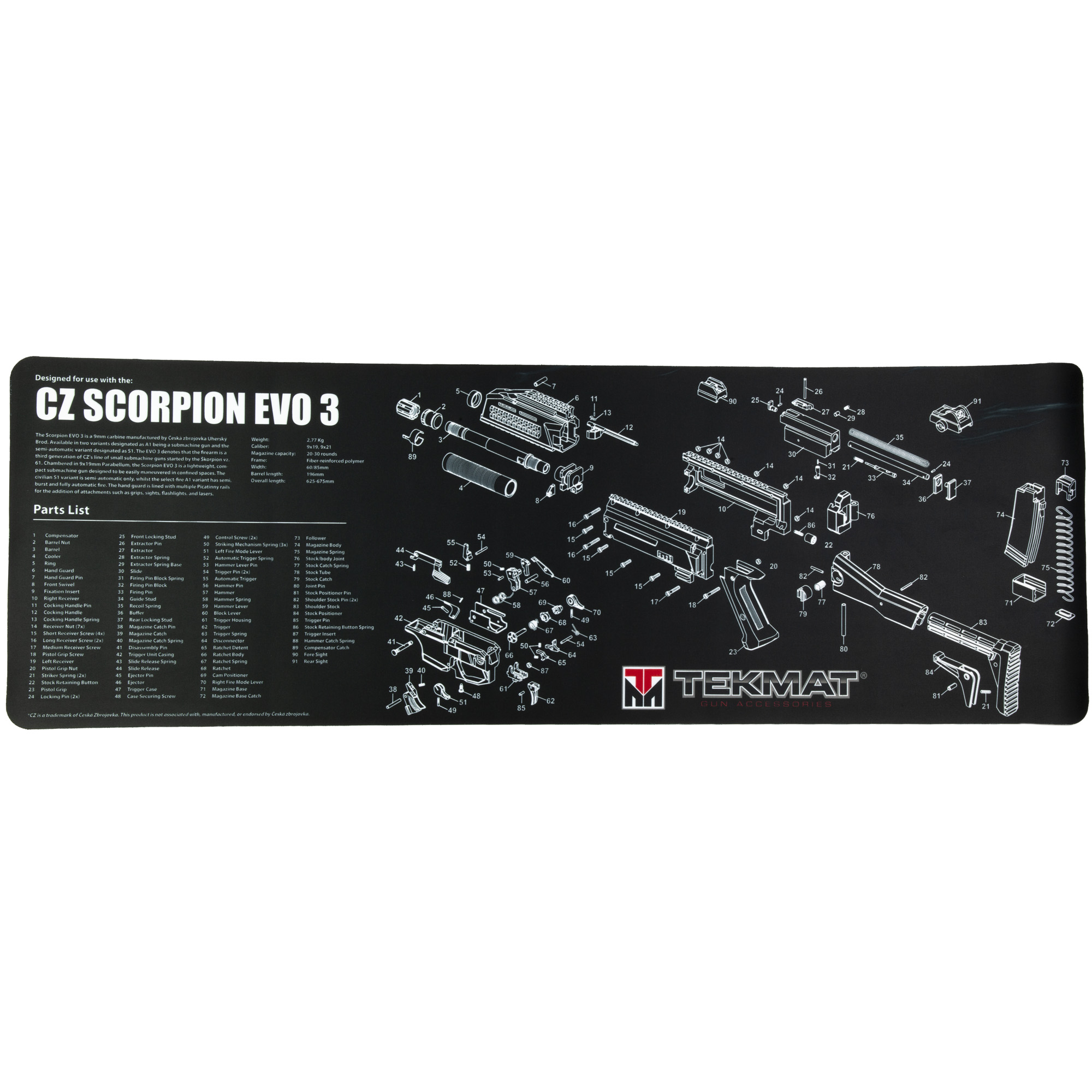 TekMat CZ Scorpion 12″x36″