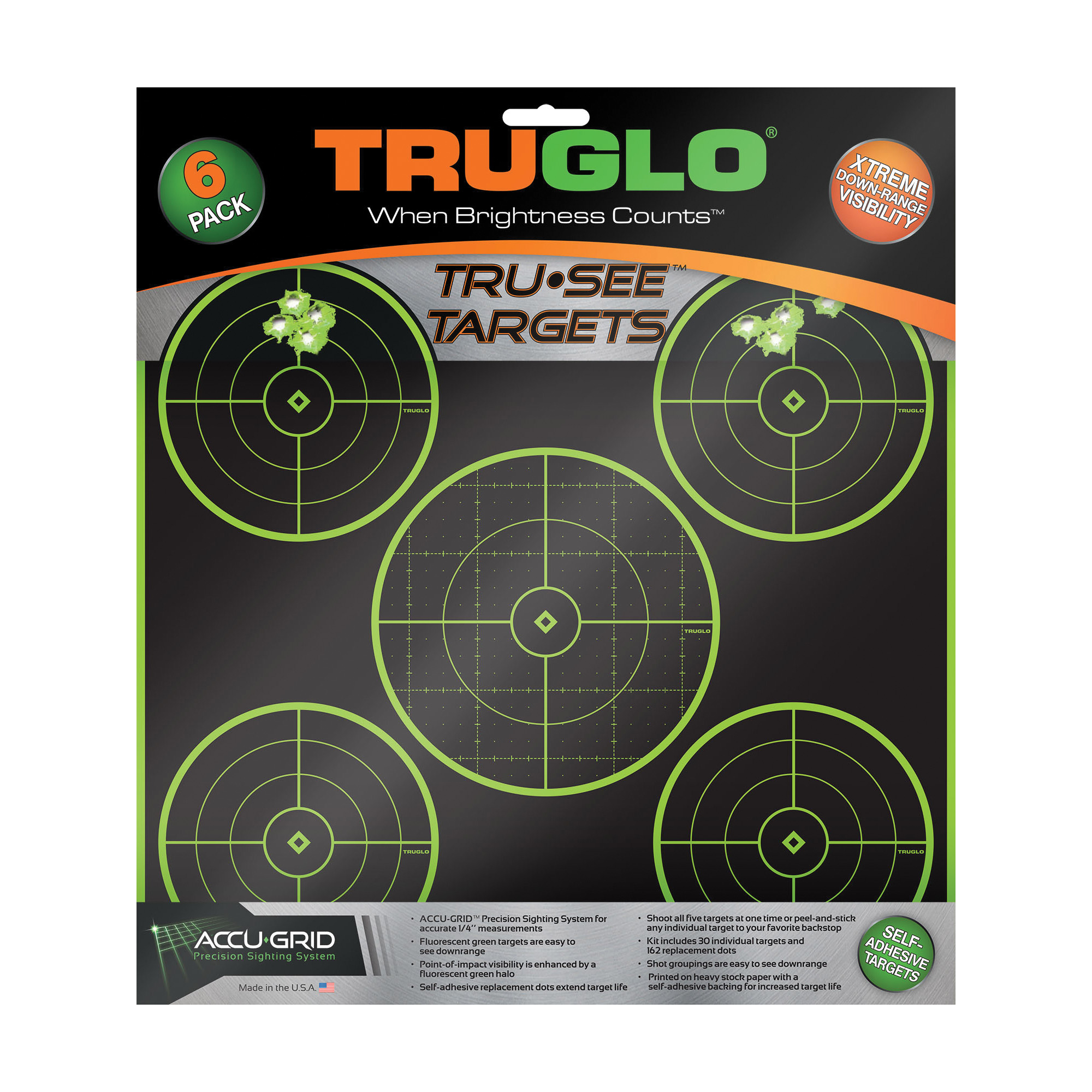 TRUGLO Tru-See Target 12″x12″ – 6 Targets