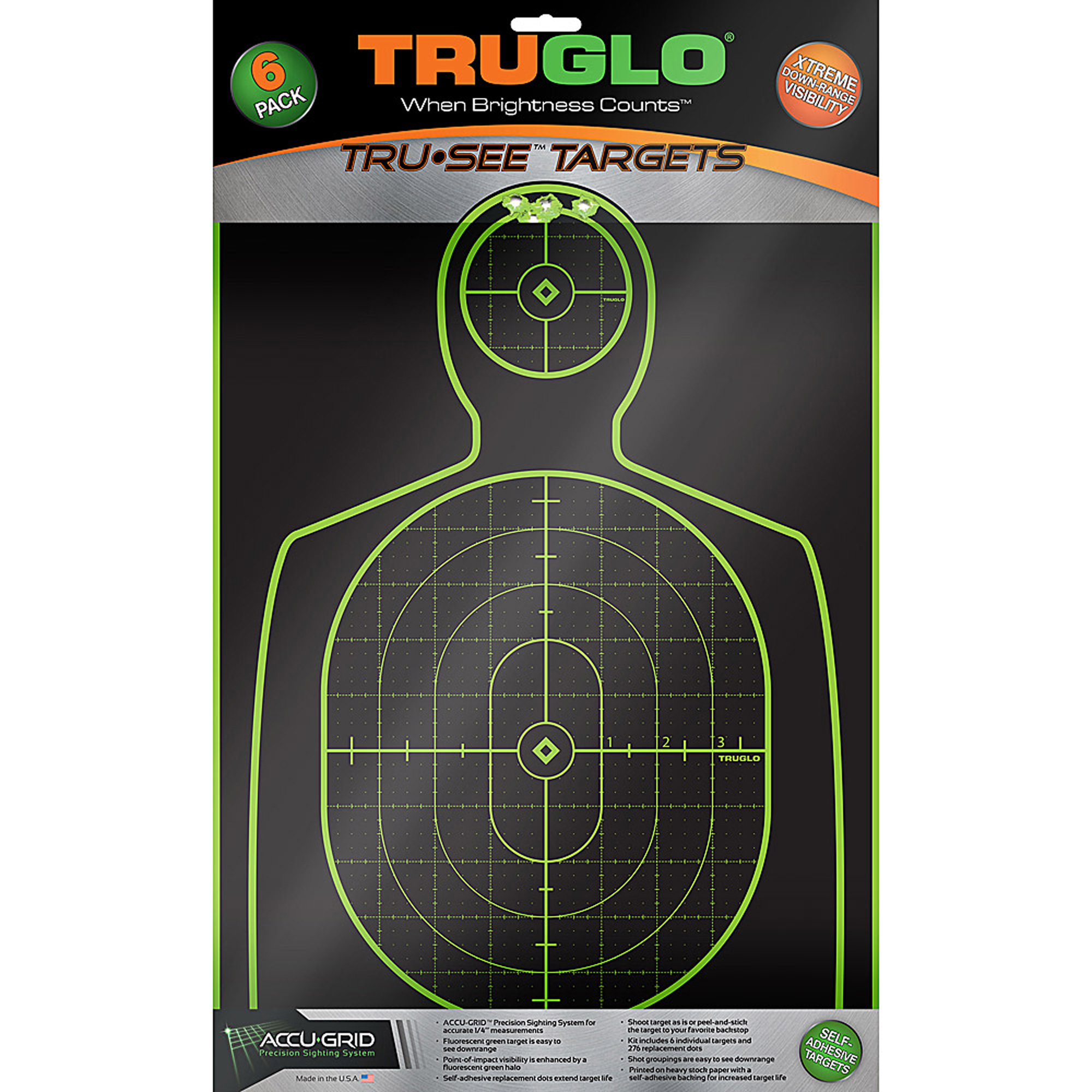 TRUGLO Tru-See Target 12″X18″ – 6 Targets