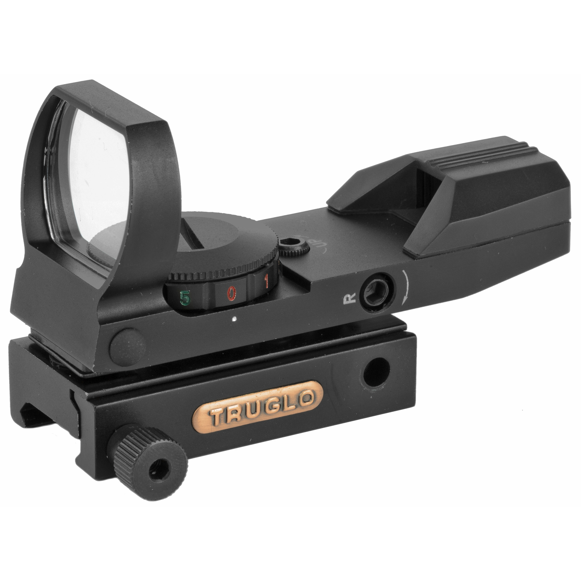 TRUGLO Picatinny Dual Color Open 1X Red Dot – Red, Green