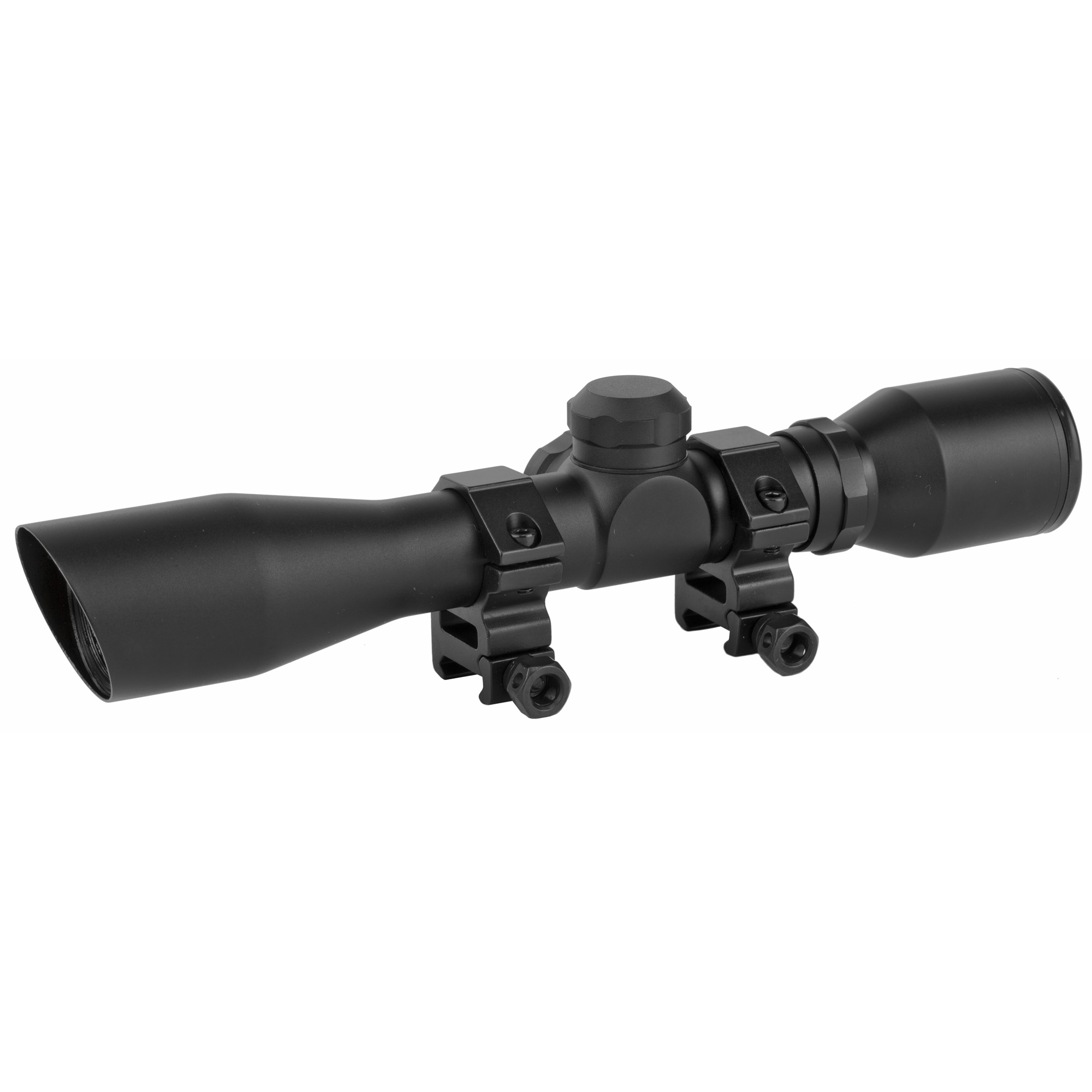 TRUGLO 4×32 Compact Scope Series Strut ‘N Rut Diamond Shotgun Reticle Rifle Scope 1″ – Black