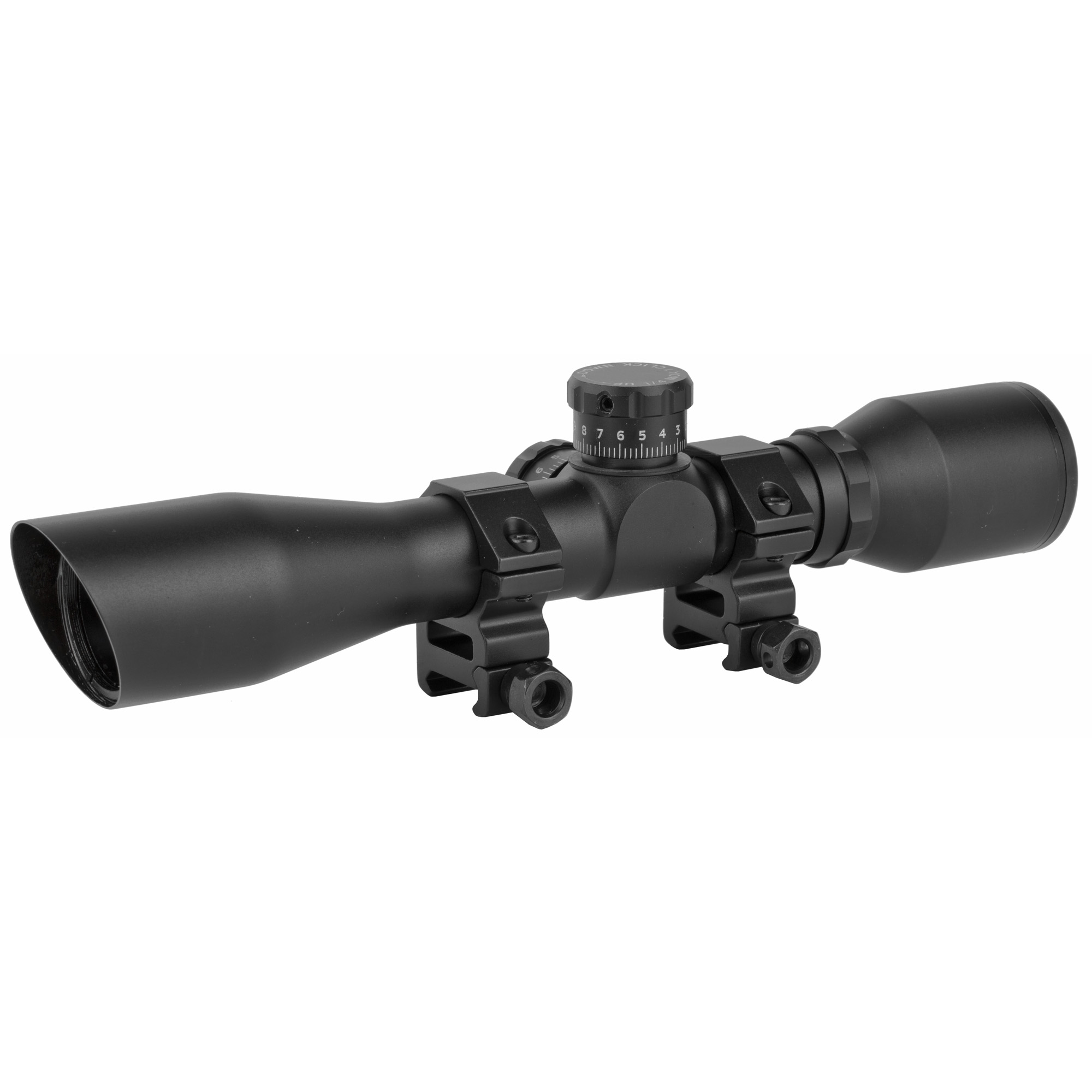 TRUGLO Tactical XTRM Mil-Dot 4X Rifle Scope 1″ – Black