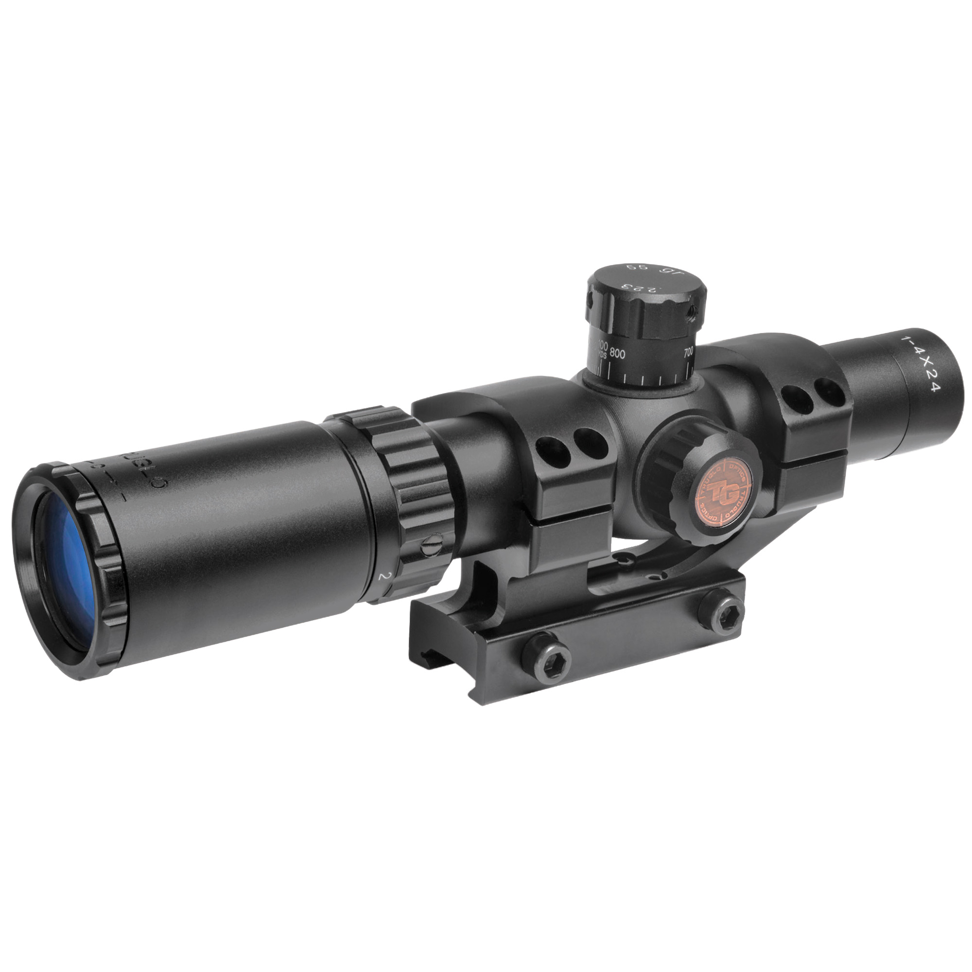 TRUGLO Tru-Brite 30 Mil-Dot 1-4X Rifle Scope 30mm – Black