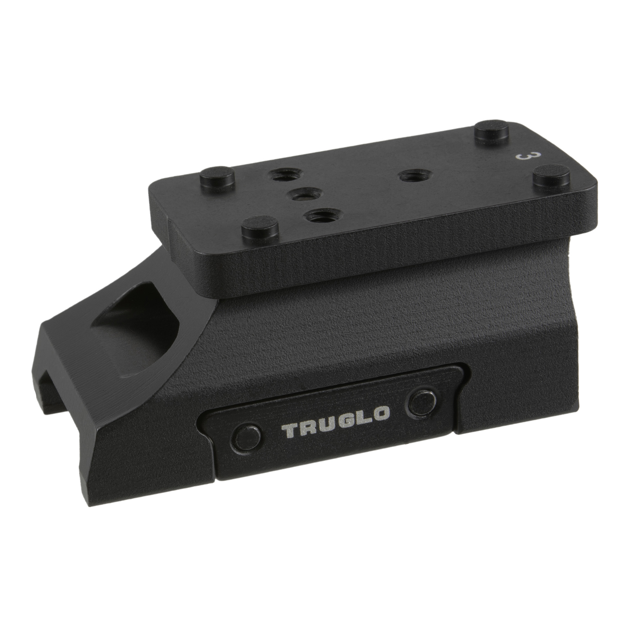 TRUGLO Picatinny Universal Micro Red Dot Riser – Black