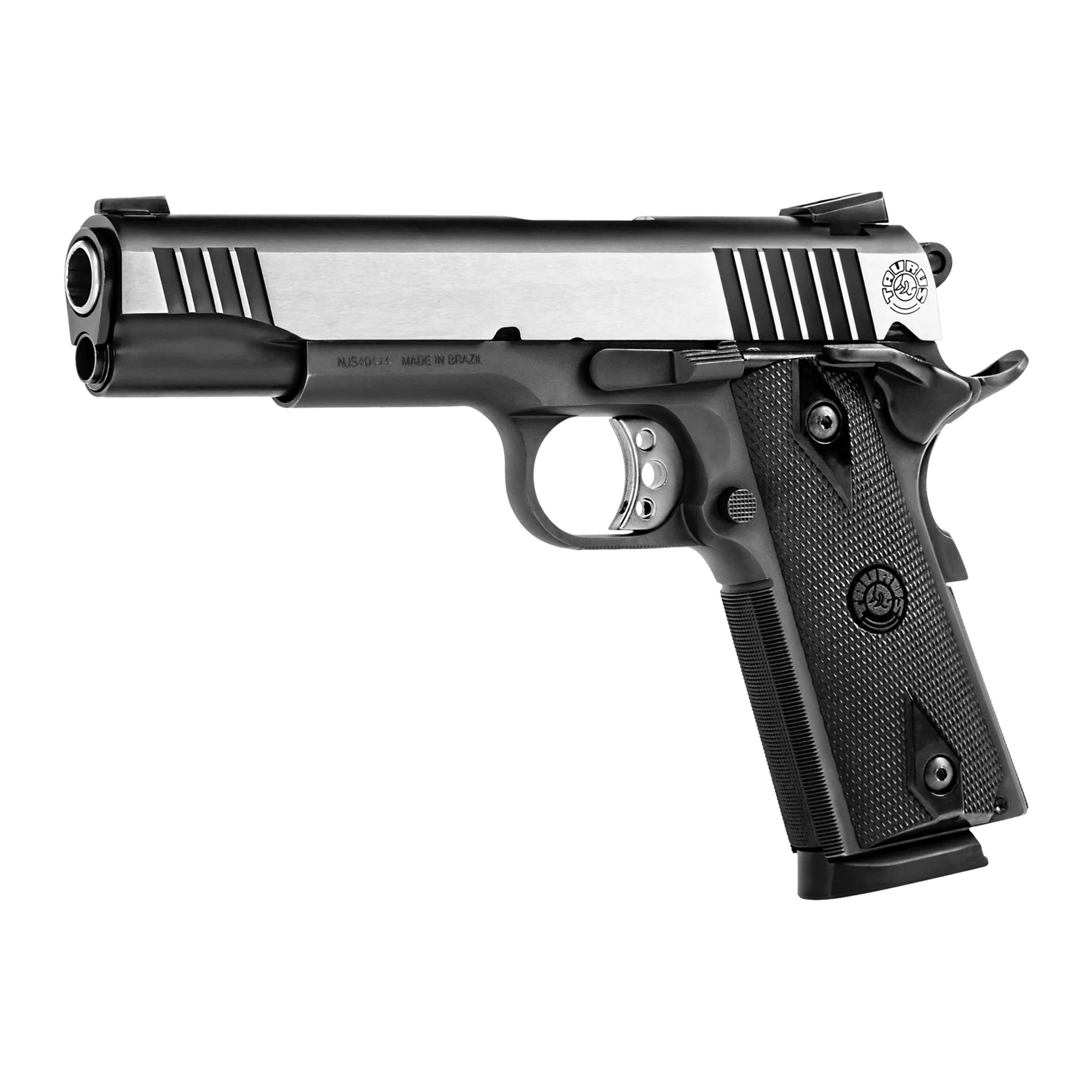 Taurus USA 1911 5" 45 ACP 8 Rounds Novak - Black, Silver-img-2