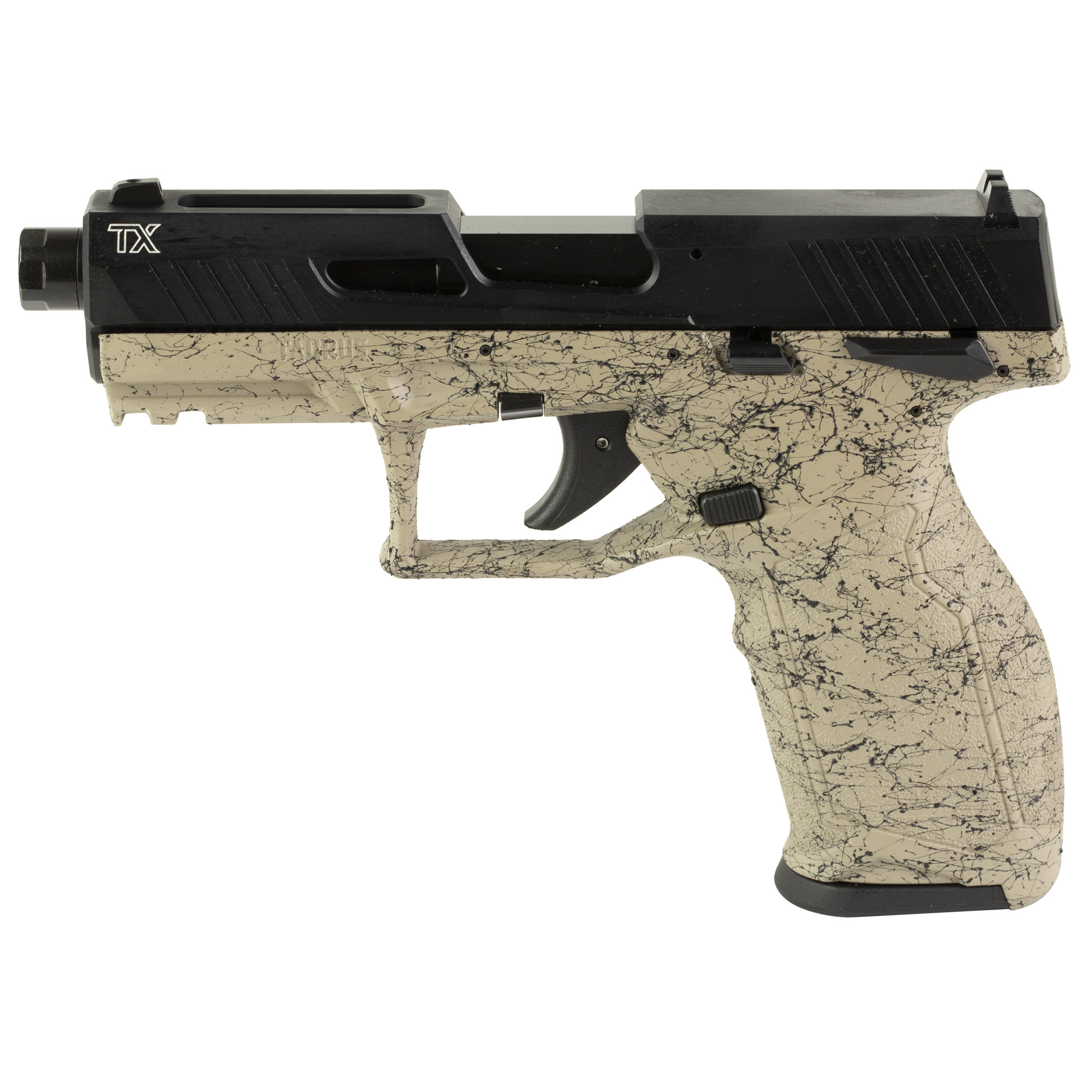 Taurus TX22 Gen2 Striker Fired 4.6″ 22 LR 22rd Adjustable Sights – Flat Dark Earth, Black