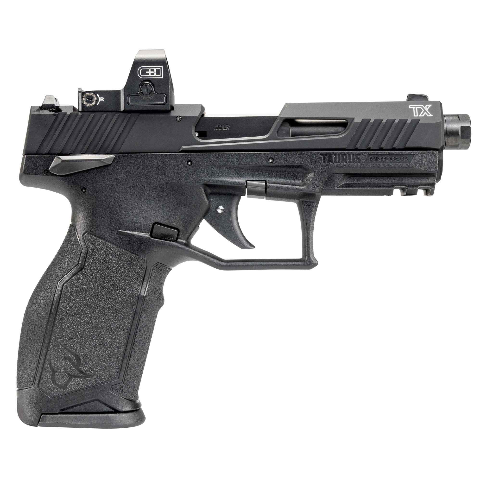 Taurus USA TX22 T.O.R.O. Striker Fired 4.6" Threaded 22 LR 10 Rounds Black-img-1