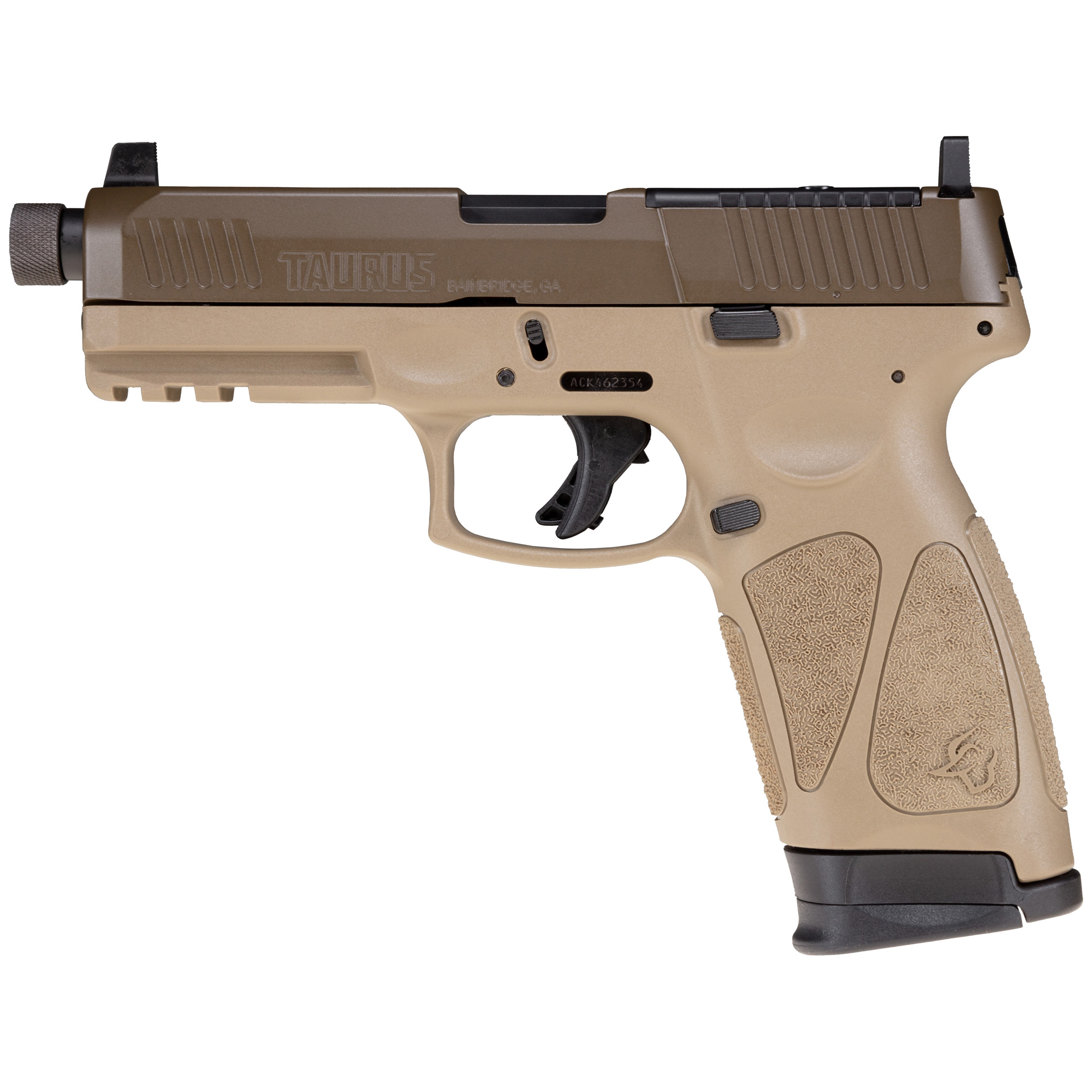 Taurus G3 Tactical Striker Fired 4.5″ 9mm 10rd Suppressor Sights – Tan