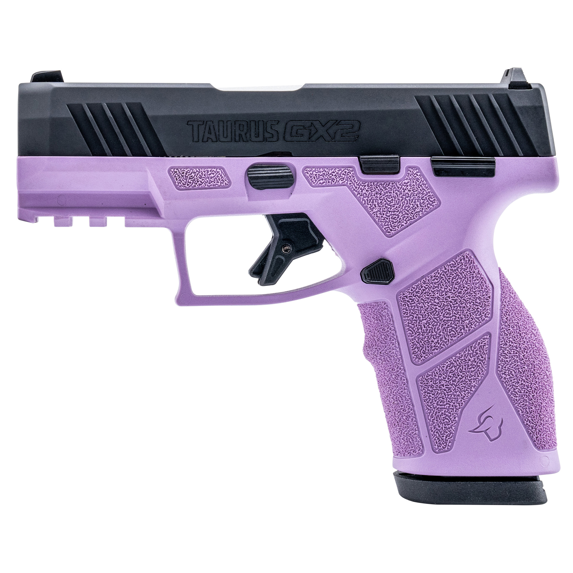 Taurus GX2 Striker Fired 3.38″ 9mm 13rd Blade Front/Adjustable Rear – Light Purple, Black