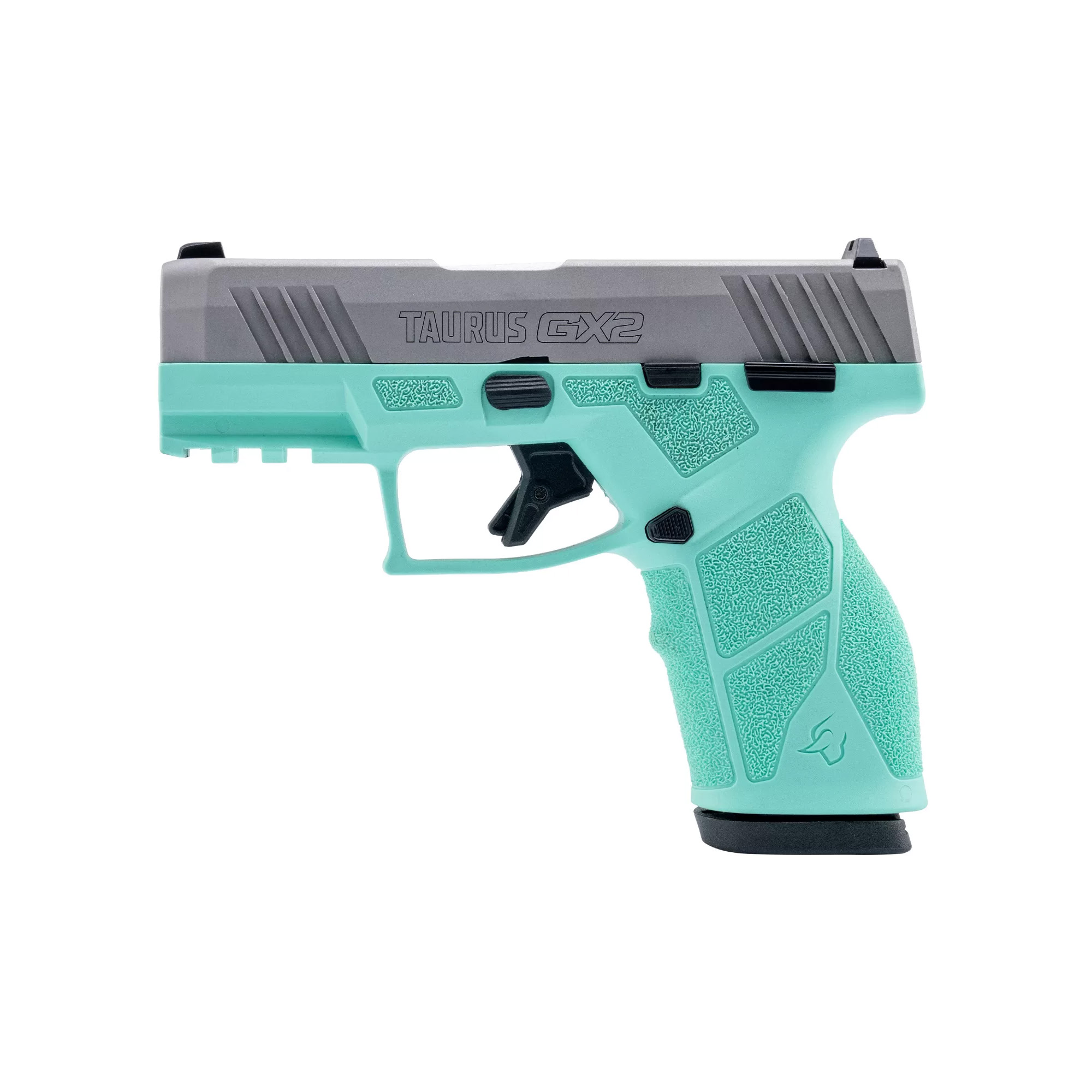 Taurus GX4 Striker Fired 3.38″ 9mm 10rd Blade Front/Adjustable Rear – Cyan, Silver