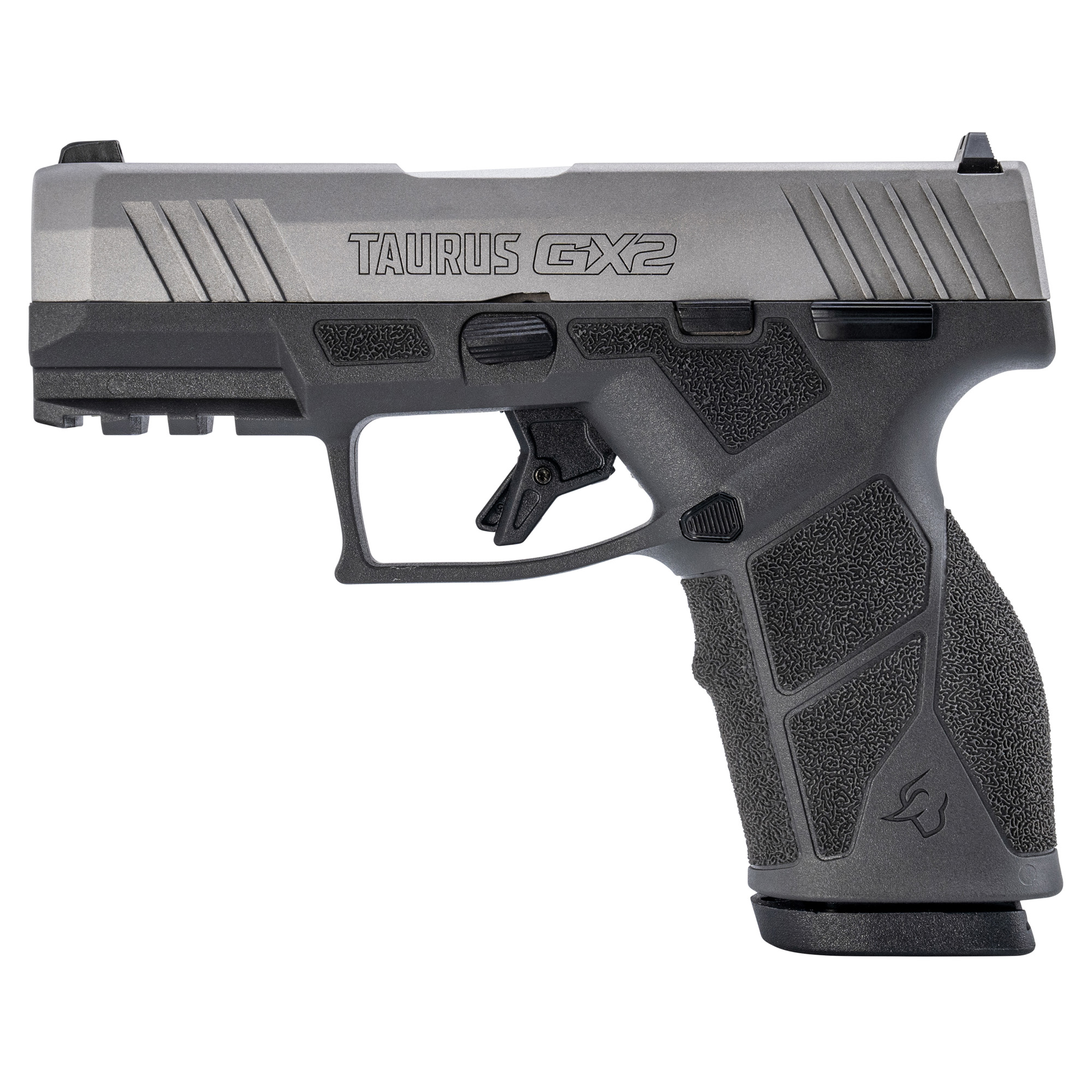 Taurus GX2 Striker Fired 3.38″ 9mm 13rd Blade Front/Adjustable Rear – Gray, Silver