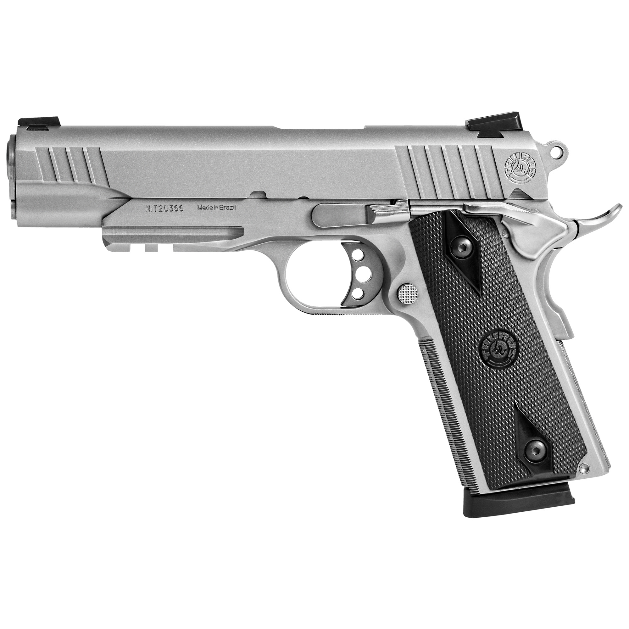 Taurus PT1911 5″ 45 ACP 8rd Novak – Silver