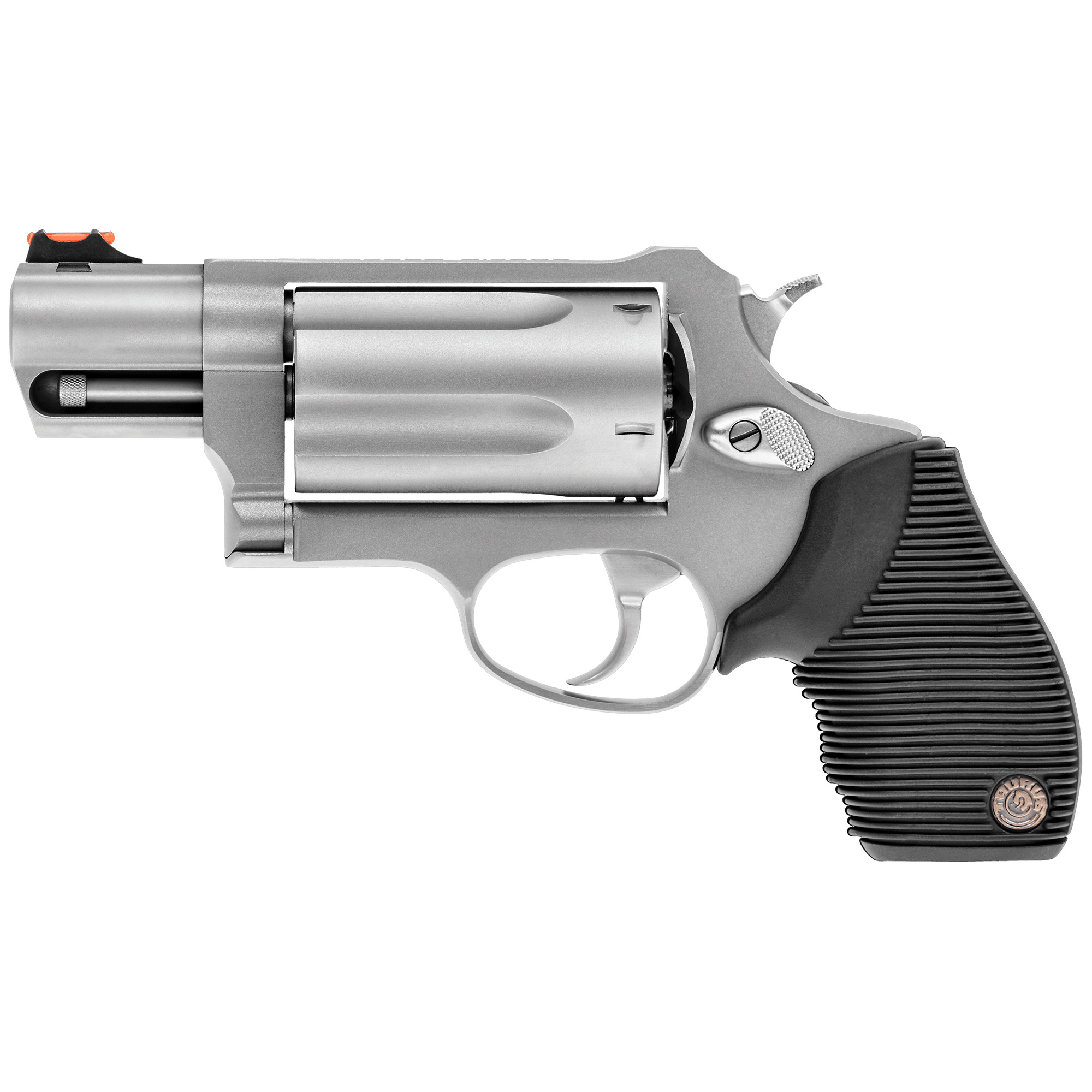 Taurus Judge Public Defender 2″ 410 Gauge 45 Long Colt 5rd Fiber Optic – Silver