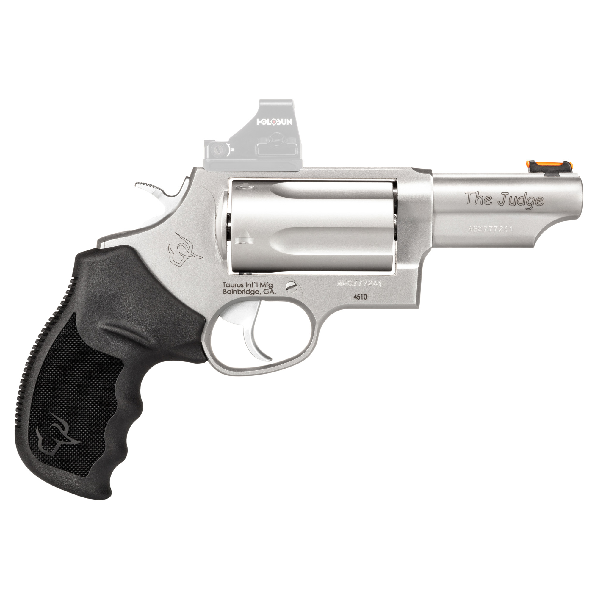 Taurus Judge Taurus Optic Ready Option 3″ 410 Gauge 2.5″ 45 Long Colt 5rd Fiber Optic Front Sight – Silver