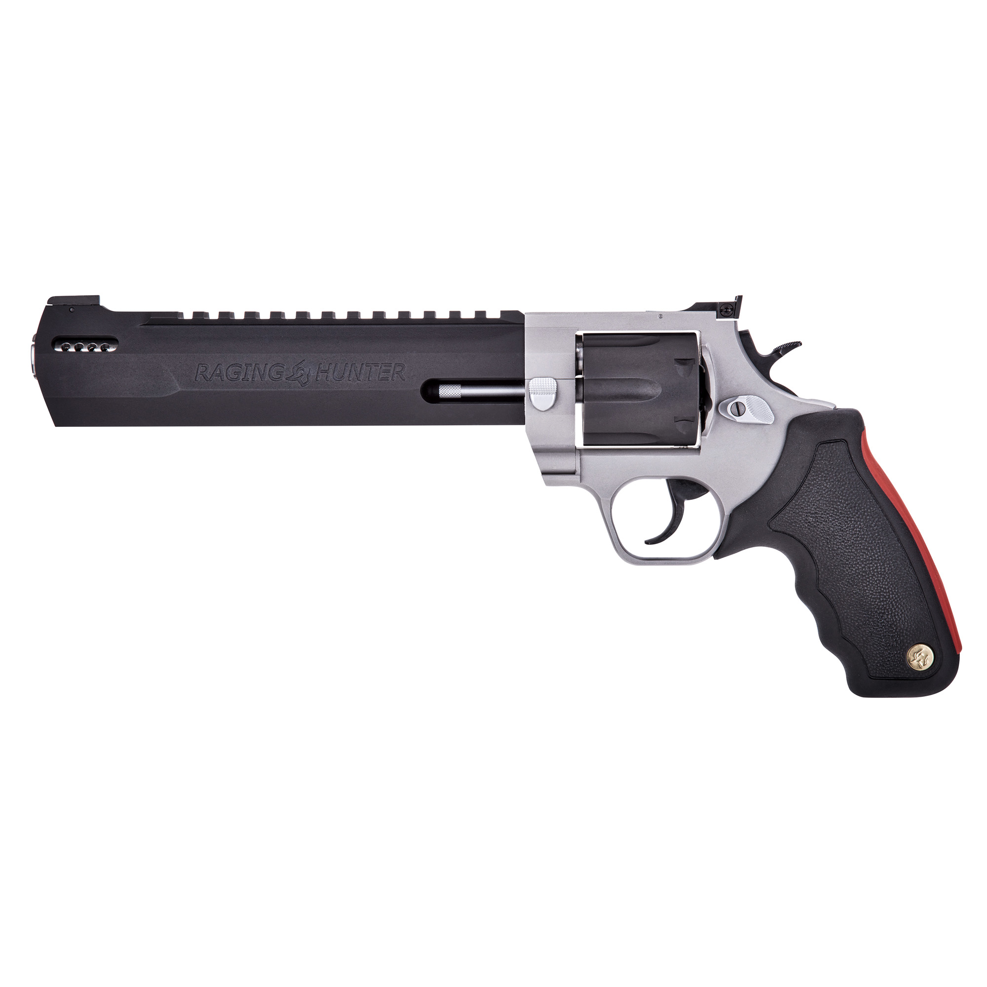 Taurus Raging Hunter Double Action 8.37″ 500 S&W 5rd Blade Front/Adjustable Rear – Silver, Black