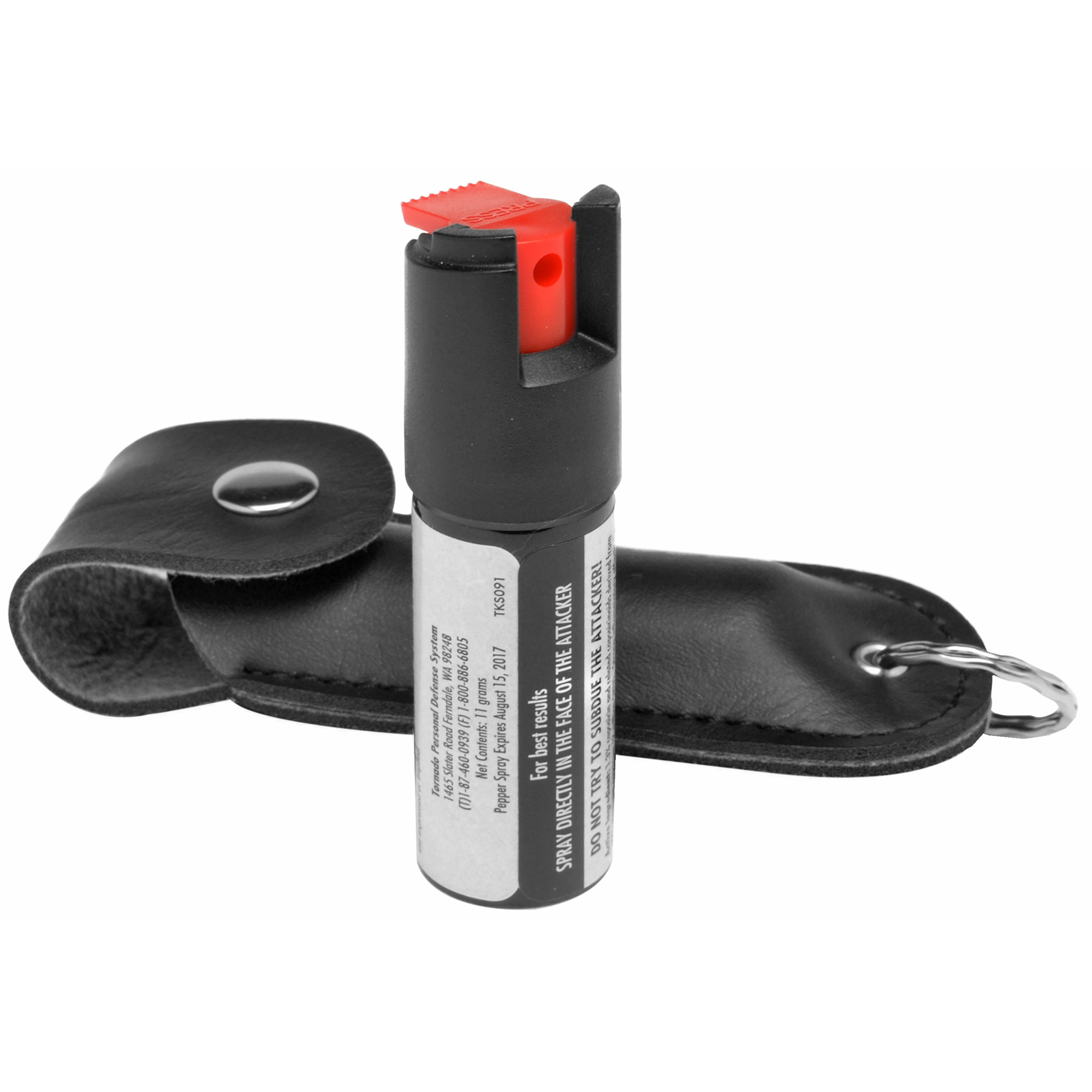 Tornado Personal Defense Key Chain Ruger Pepper Spray 11gm – Black