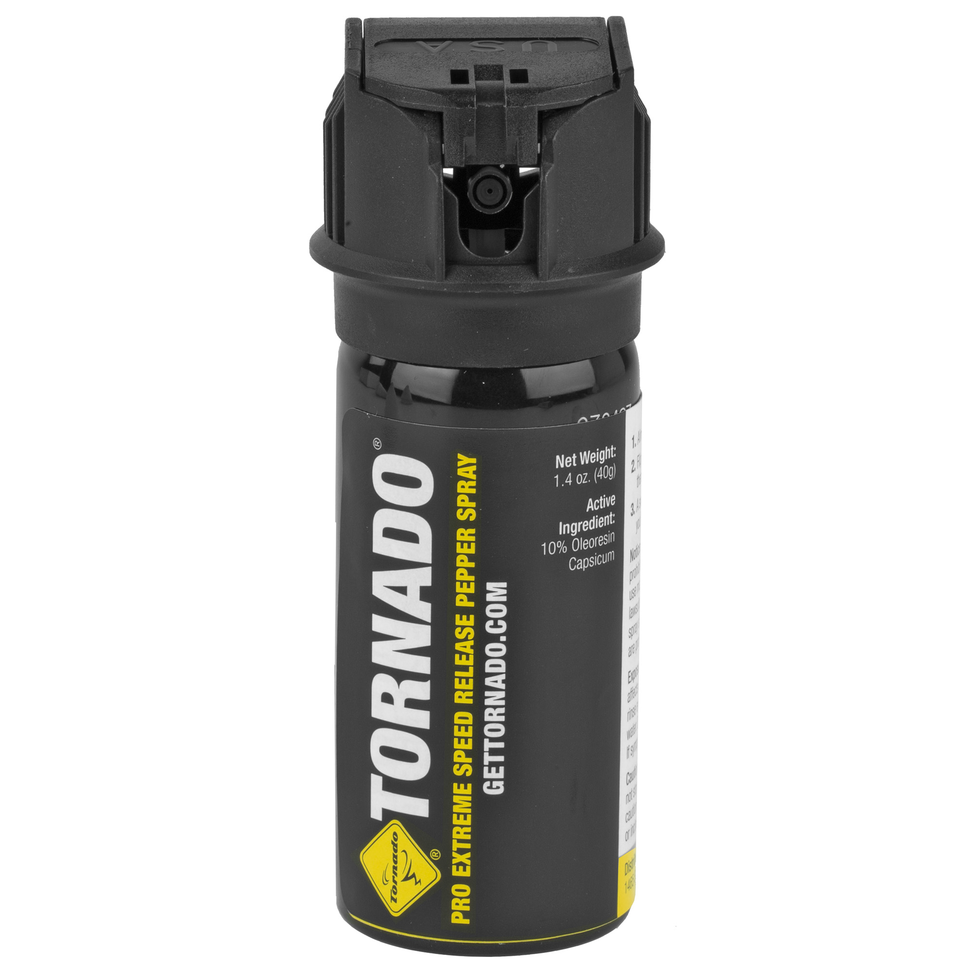 Tornado Personal Defense Pro Extreme Ruger Pepper Spray 40gm – Black