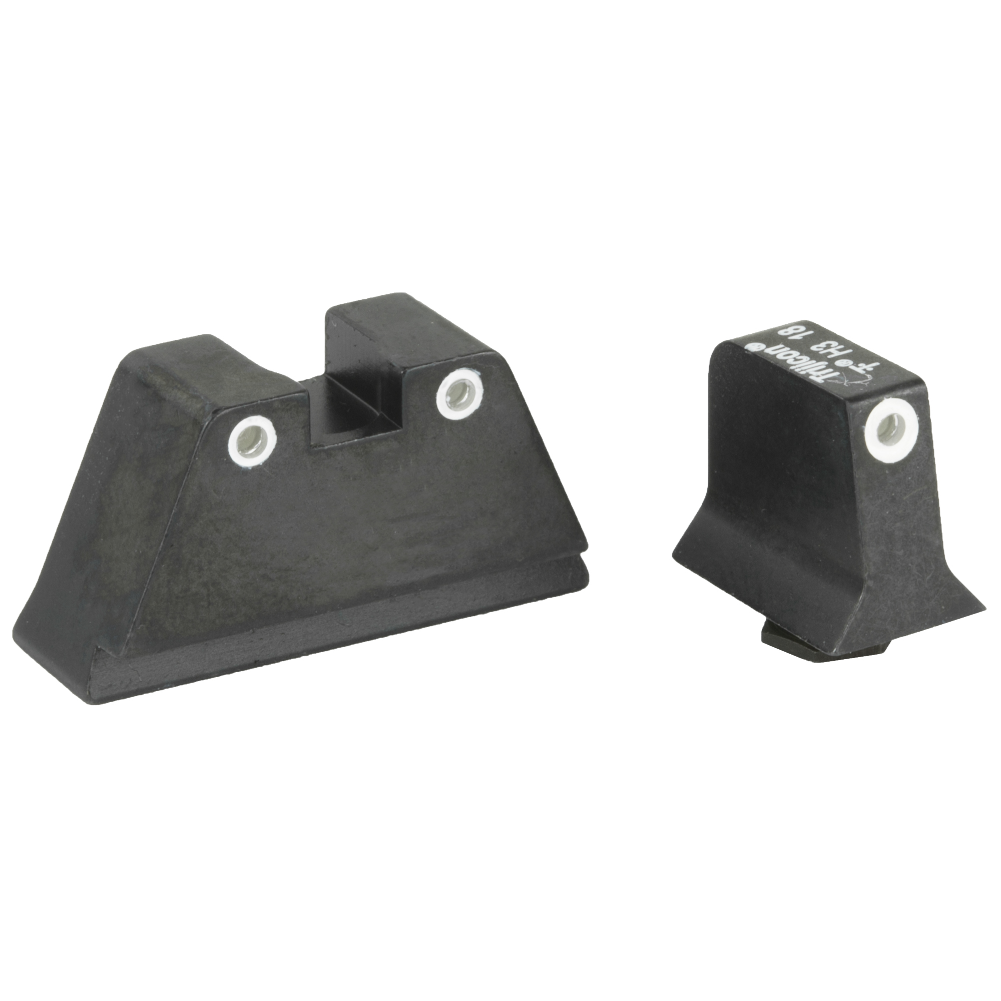 Trijicon Glock 17/19/22/23/26/27/31/32/33/34/35/37/38/39 Suppressor Height Tritium Sight – Black