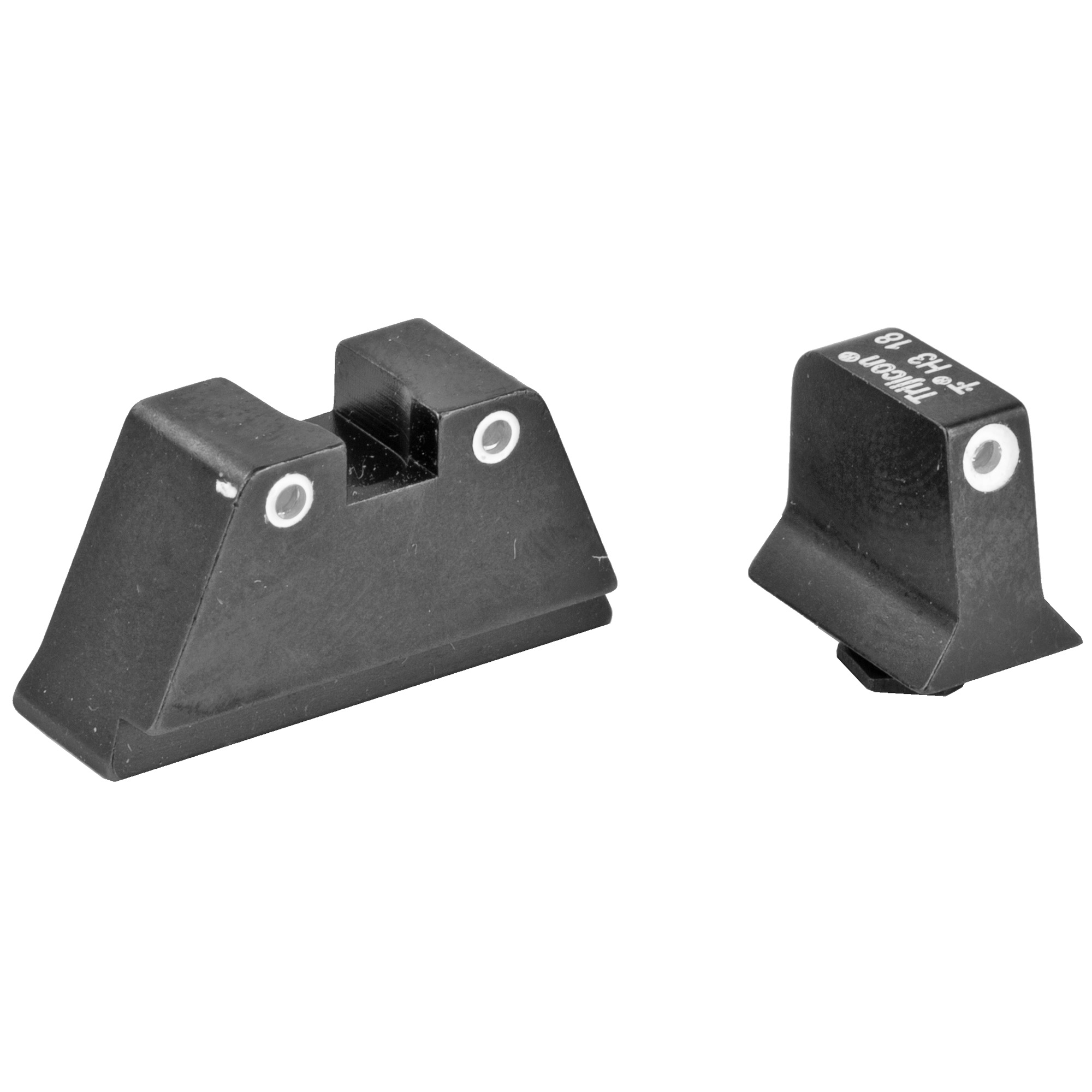 Trijicon Glock 17/19/22/23/26/27/31/32/33/34/35/37/38/39 Bright & Tough Tritium Sight – Black