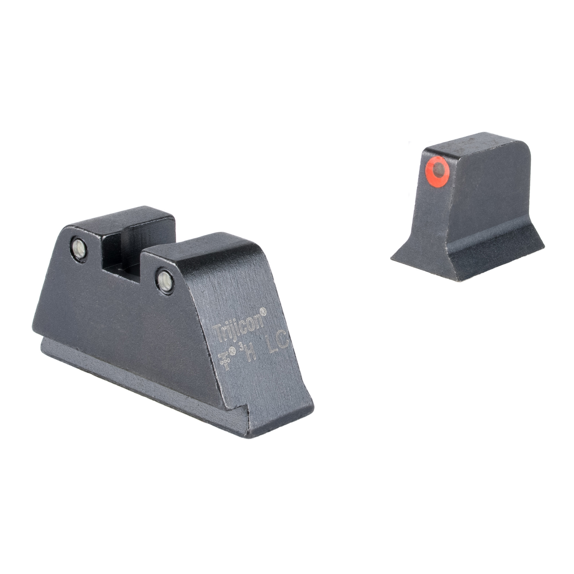 Trijicon Glock 17/17L/19/22/23/24/26/27/33/34/35/38/39 Suppressor/Optic Height Night Sight – Orange, Black