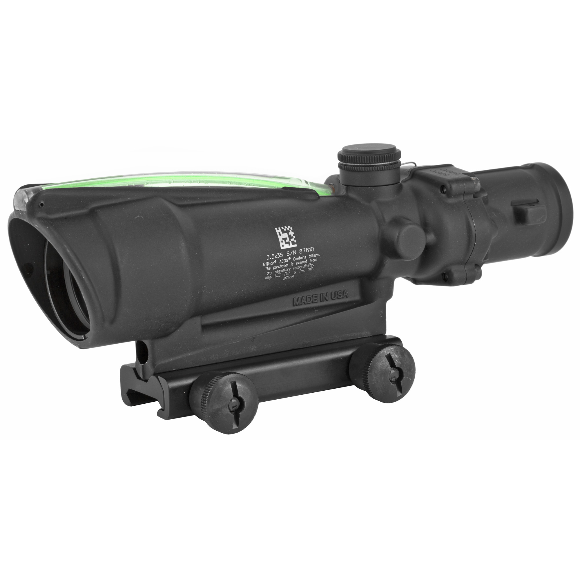 Trijicon ACOG Green Chevron .223 3.5X Rifle Scope – Black