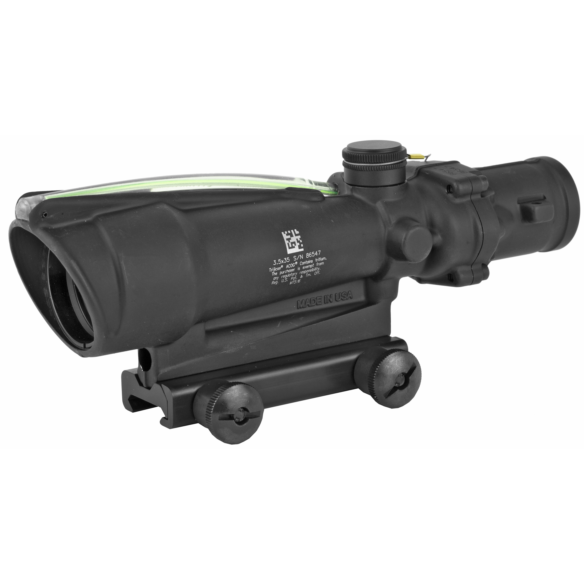 Trijicon ACOG Green Horseshoe .308 3.5X Rifle Scope – Black