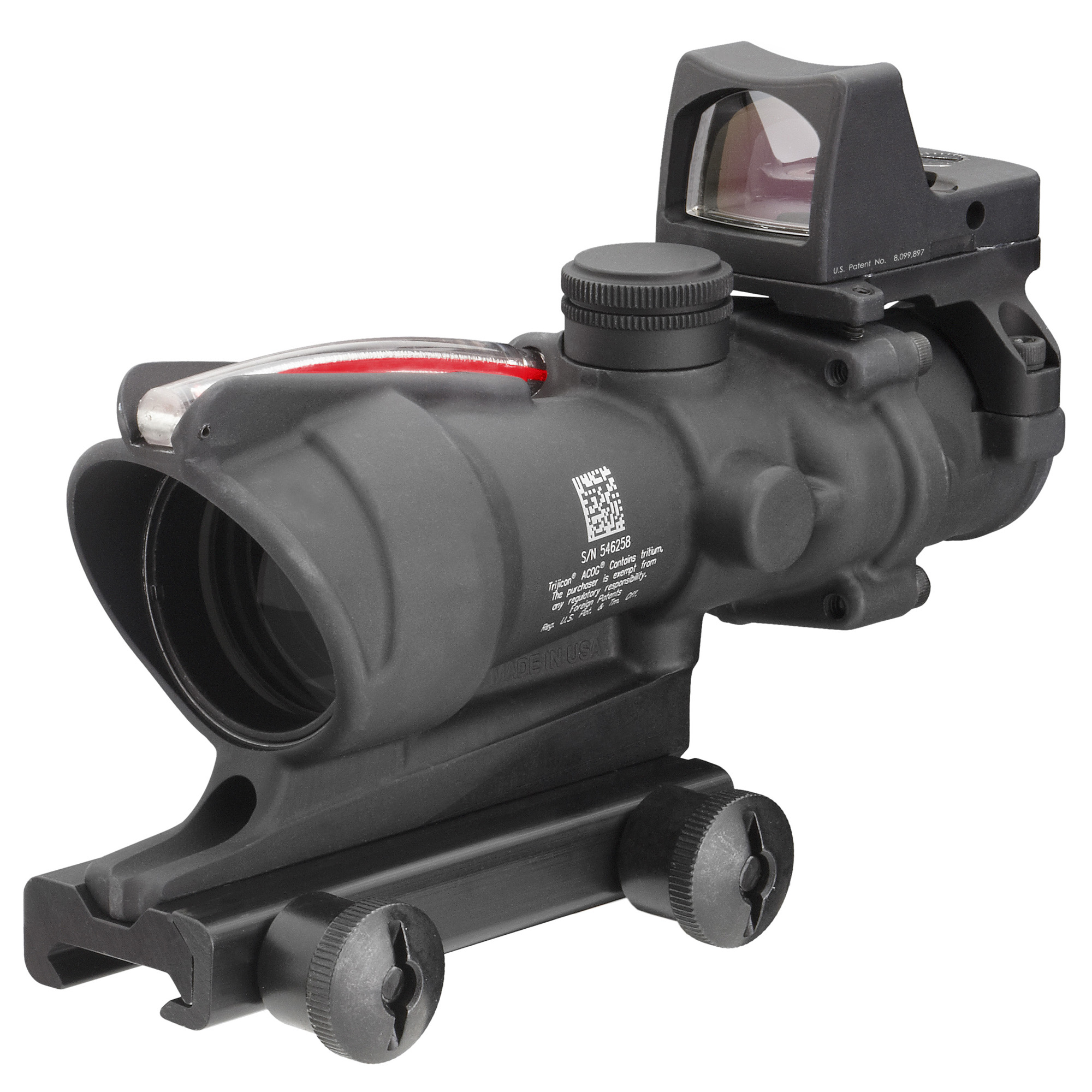 Trijicon ACOG Red Chevron .223 4X Rifle Scope – Black