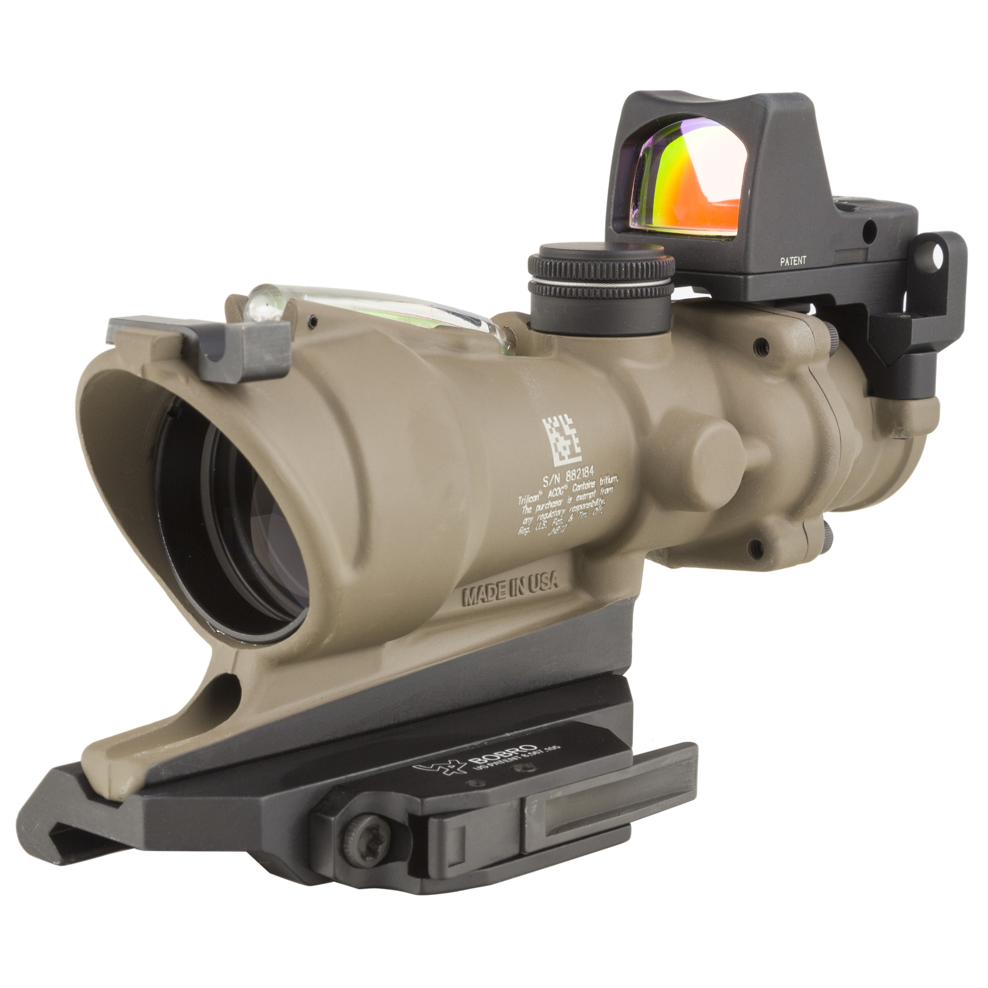 Trijicon ACOG ECOS Green Crosshair .223 4X Rifle Scope – Flat Dark Earth