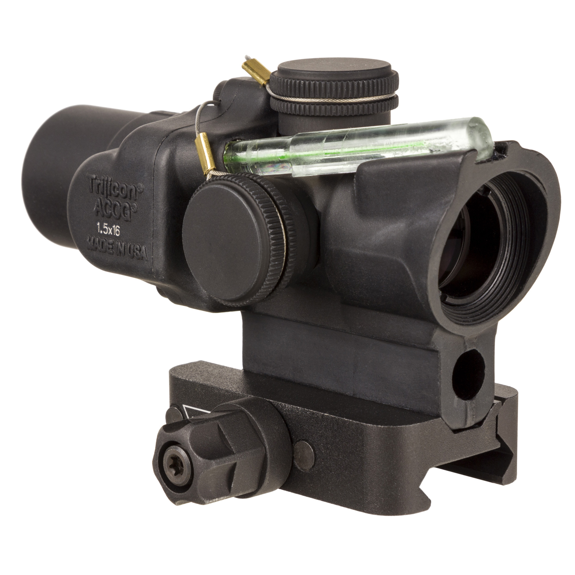 Trijicon ACOG Green Ring & 2 MOA Dot 1.5X Rifle Scope – Black