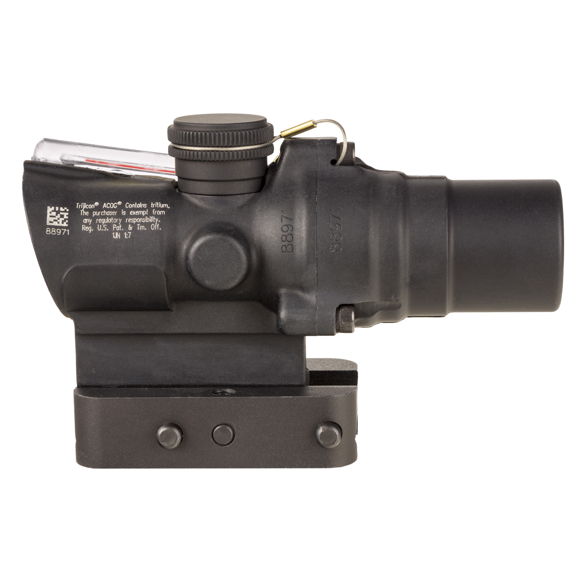 Trijicon ACOG Red Ring & 2 MOA Dot 1.5X Rifle Scope – Black