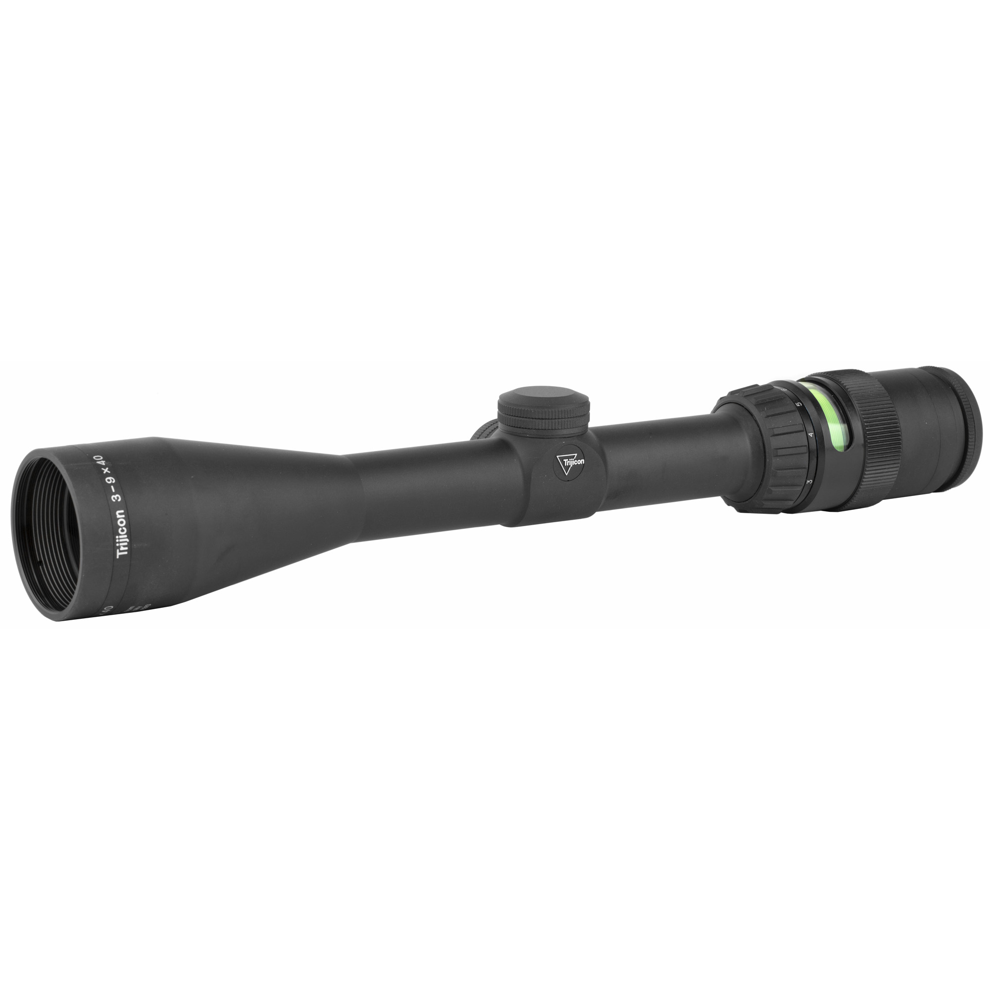 Trijicon AccuPoint Green Triangle Post 3-9X Rifle Scope 1″ – Black