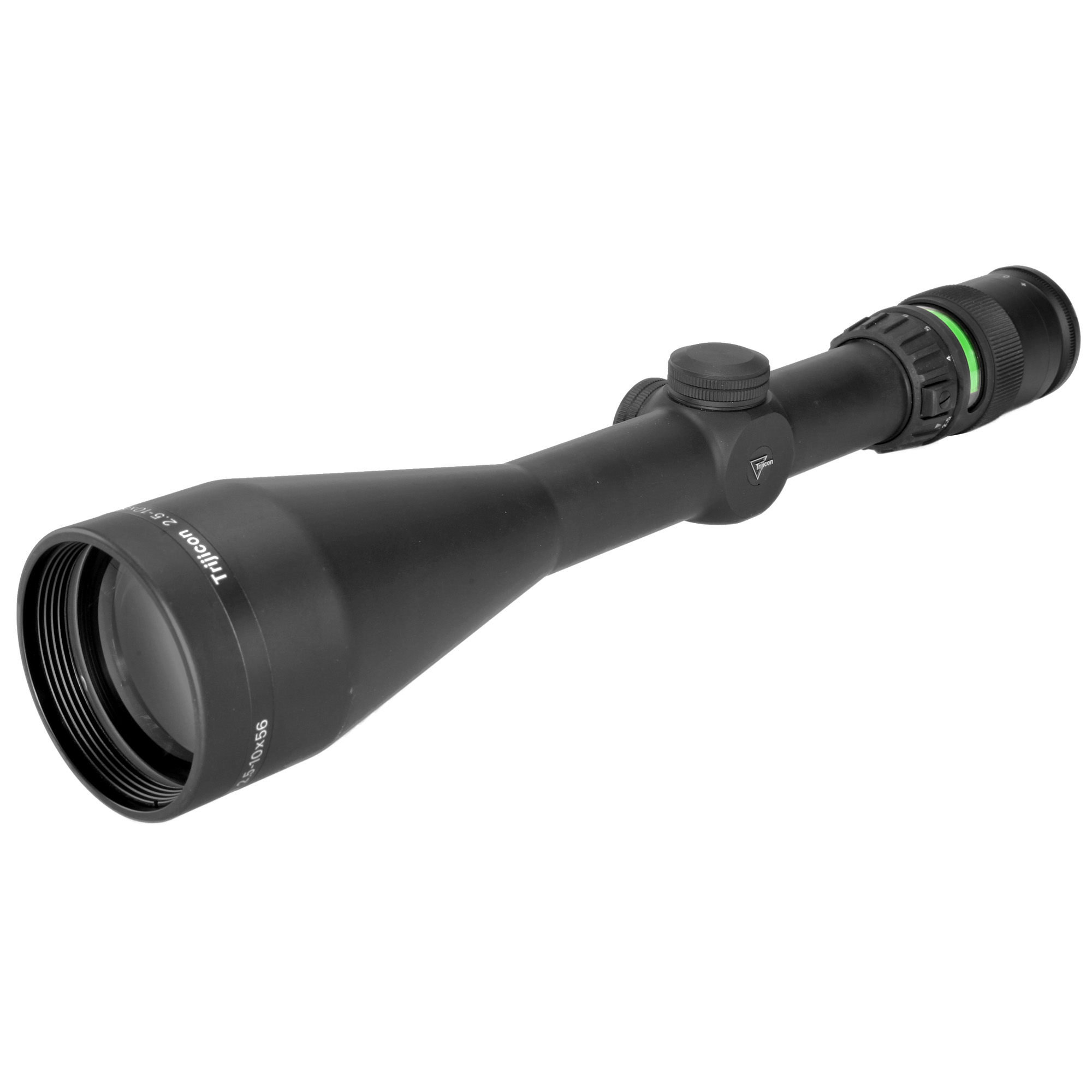 Trijicon AccuPoint BAC Green Triangle Post Reticle 2.5-10X Rifle Scope 30mm – Black