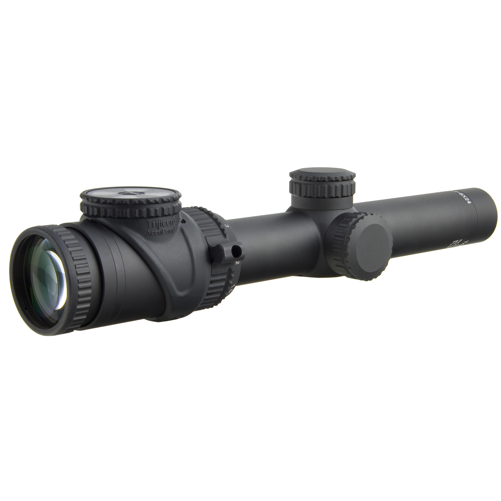 Trijicon AccuPoint Circle-Cross with Green Dot 1-6X Rifle Scope 30mm – Black