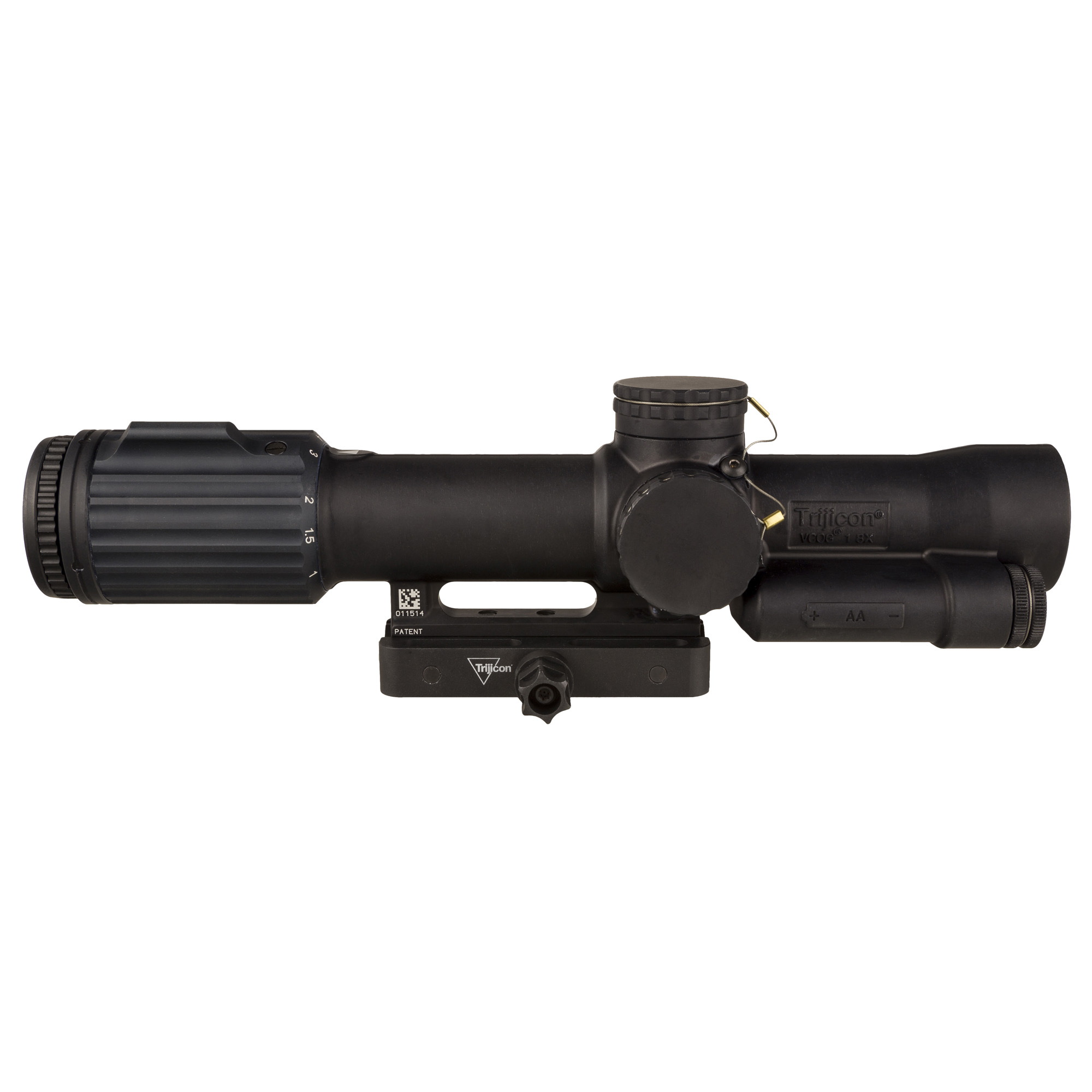 Trijicon VCOG Red MRAD Crosshair/Dot 1-8X Rifle Scope – Black