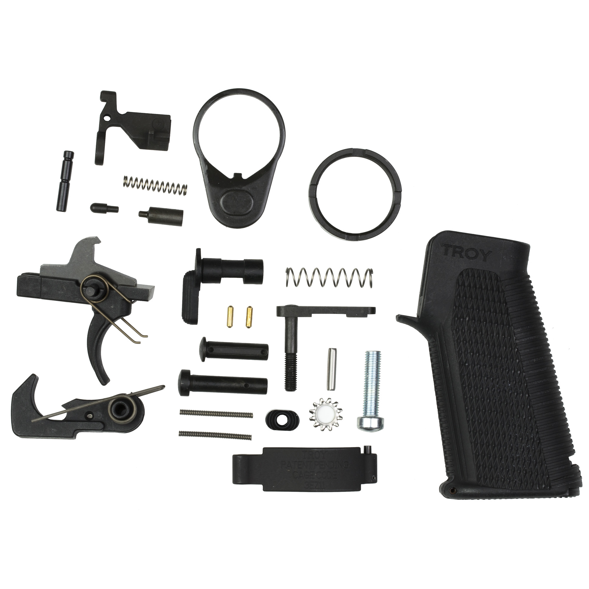 TROY Industries AR-15 556 5.56 NATO Lower Parts Kit – Black