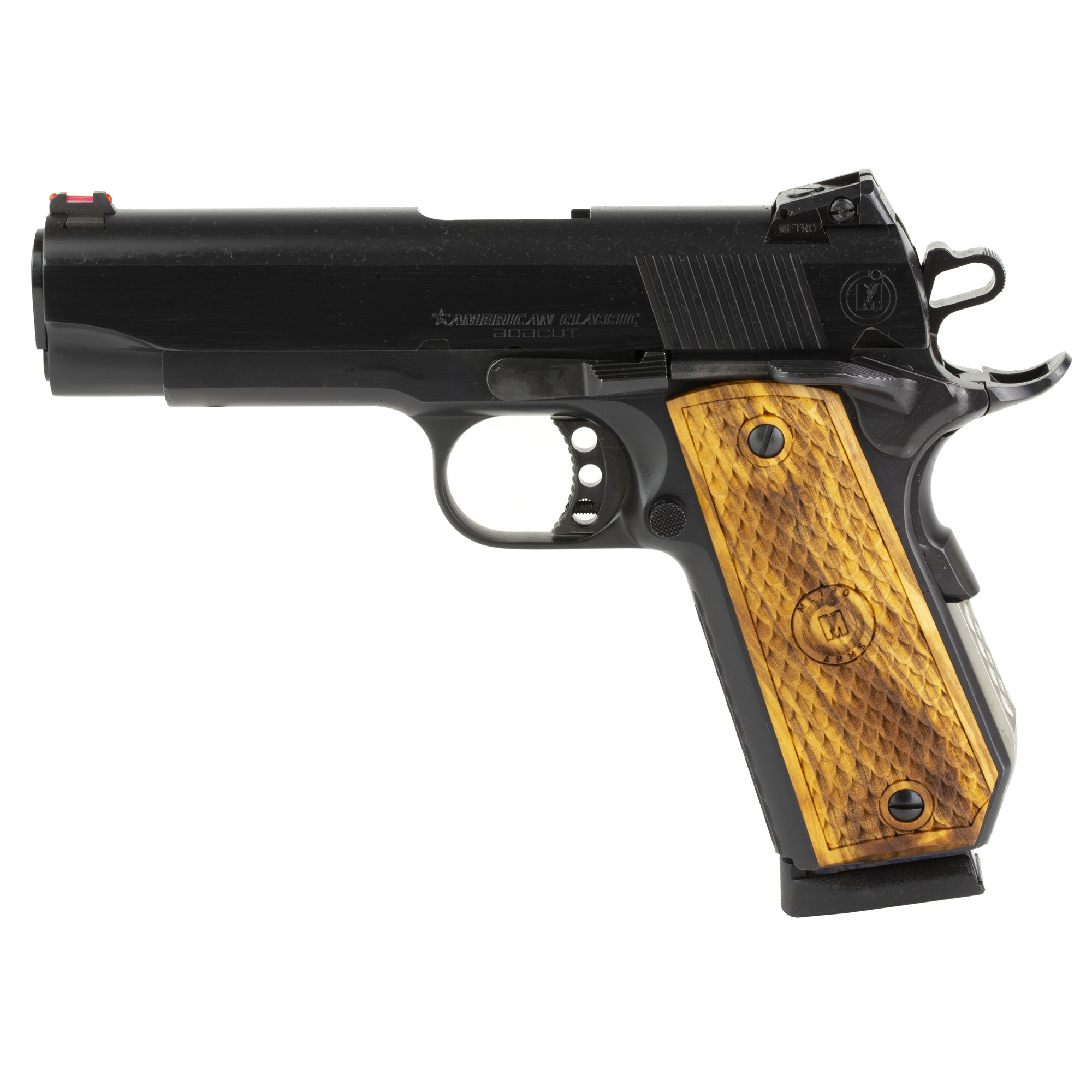 American Classic Bobcut 1911 4.25″ 45 ACP 8rd Novak – Black