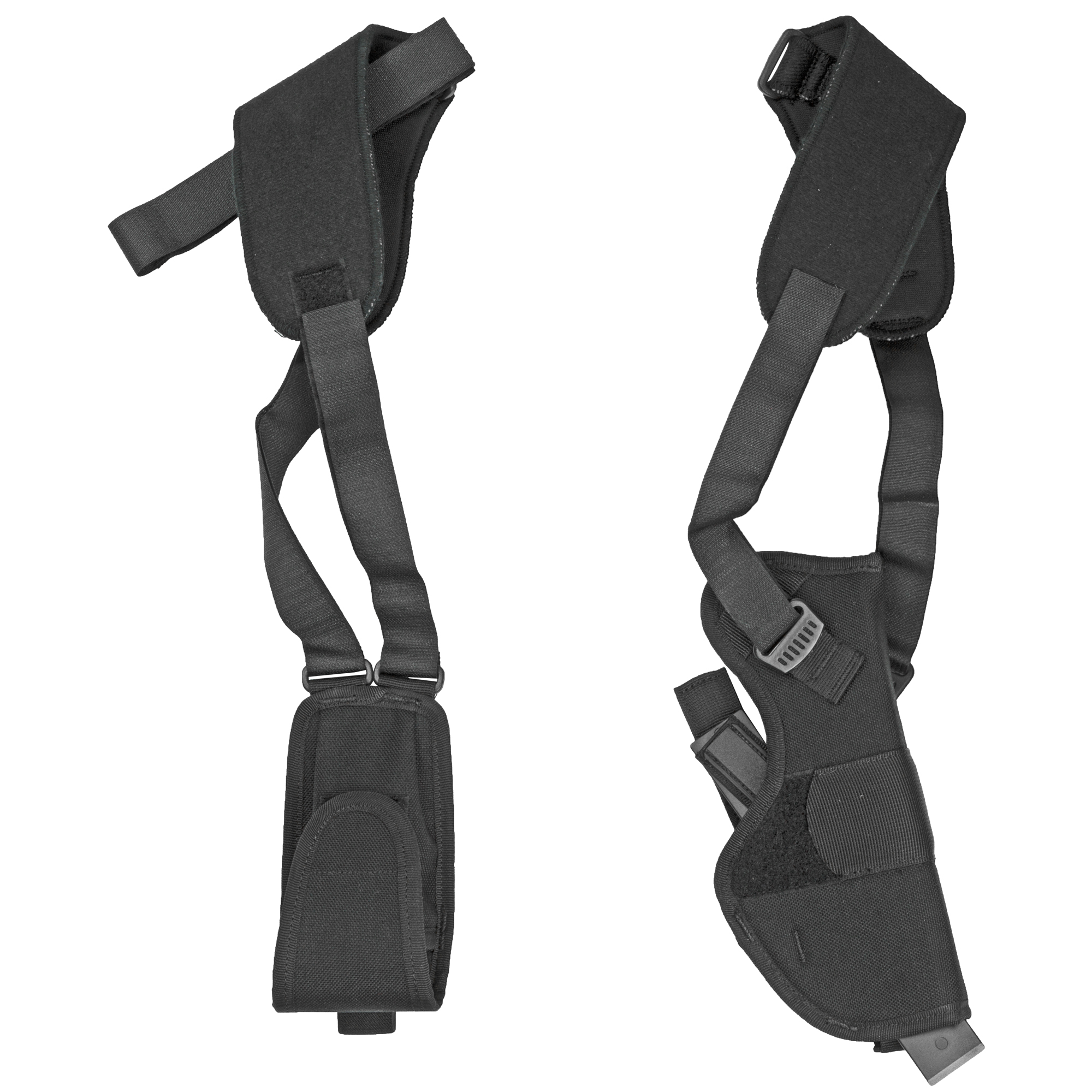 Uncle Mike’s Large Auto Pro Pak Vertical 4″ Right Hand Nylon Shoulder Holster – Black