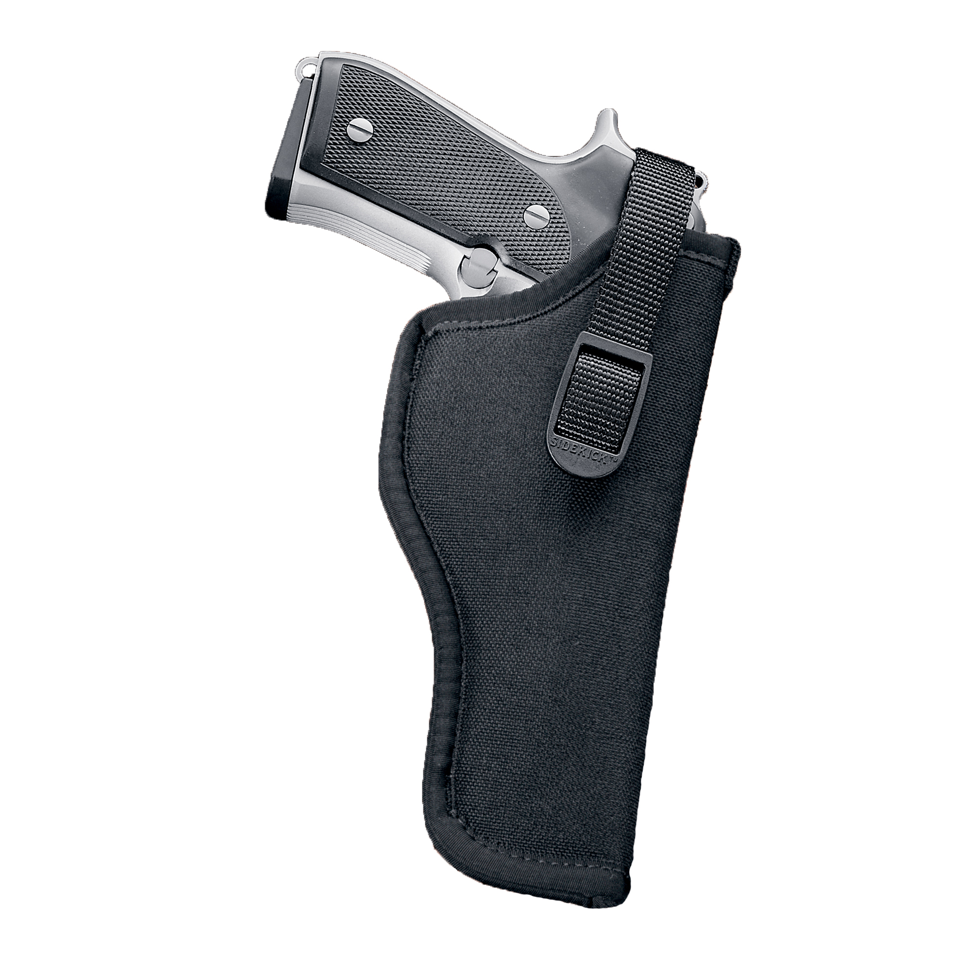 Uncle Mike’s Medium Frame Revolver 5″ Right Hand Kodra Nylon Hip Holster – Black