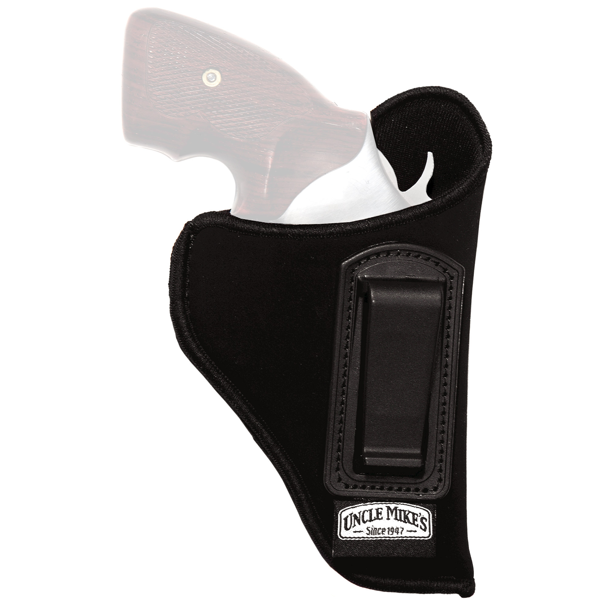 Uncle Mike’s Small Automatic Right Hand Suede Inside Waistband Holster – Black