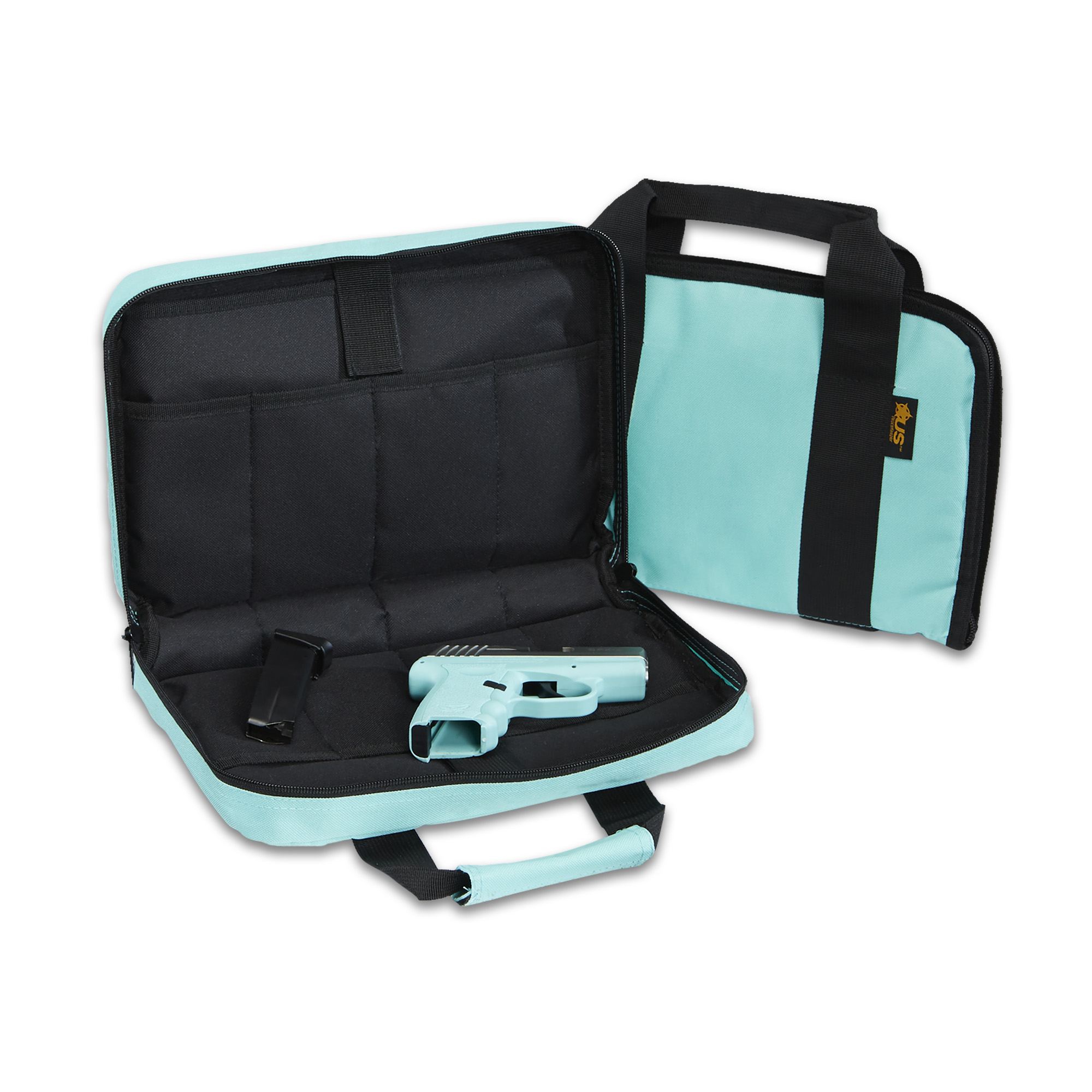 US PeaceKeeper Attache 600 Denier Polyester Pistol Case 12.5″ – Robin’s Egg Blue