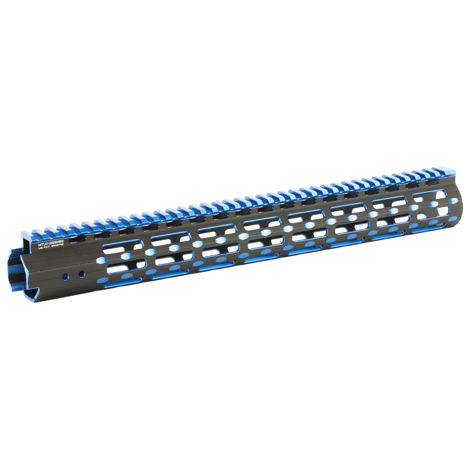 UTG PRO M-LOK AR15 15″ Super Slim Rail – Black & Blue 2-Tone