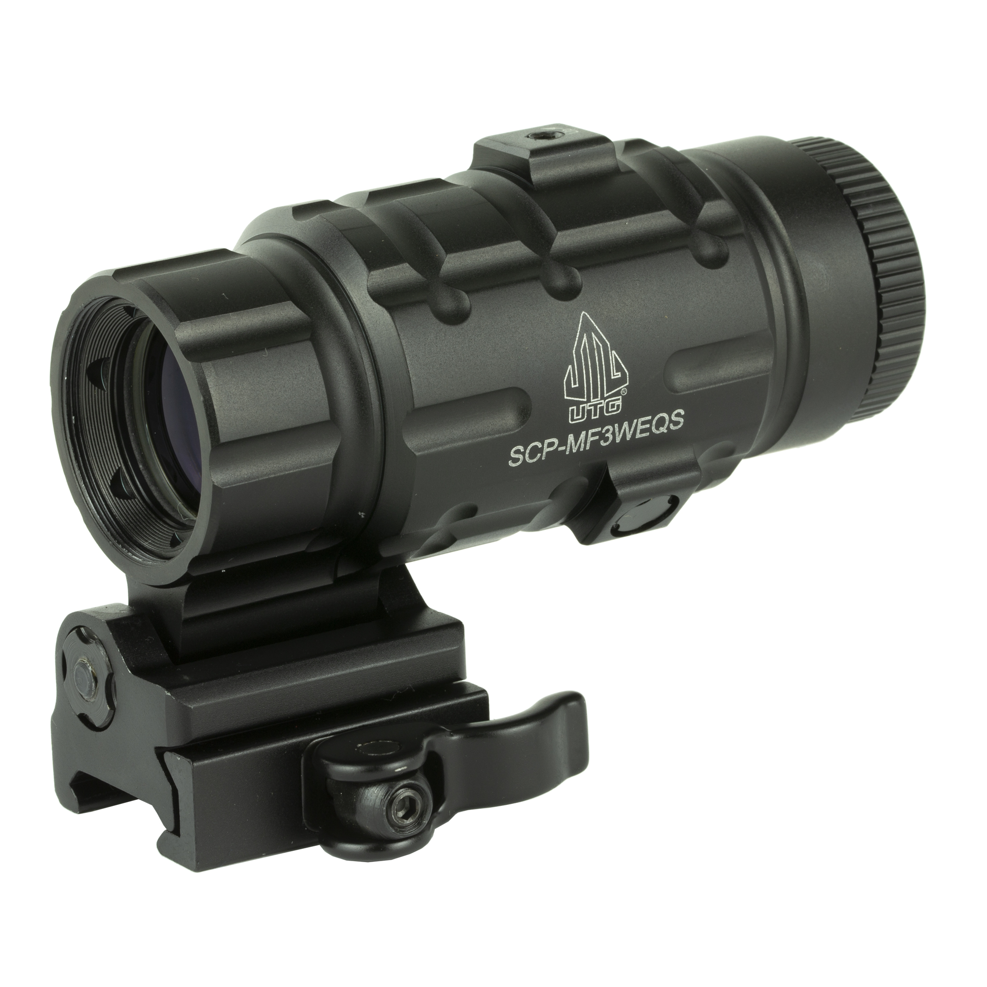 UTG 3X Magnifier with Flip-to-side QD Mount – W/E Adjustable